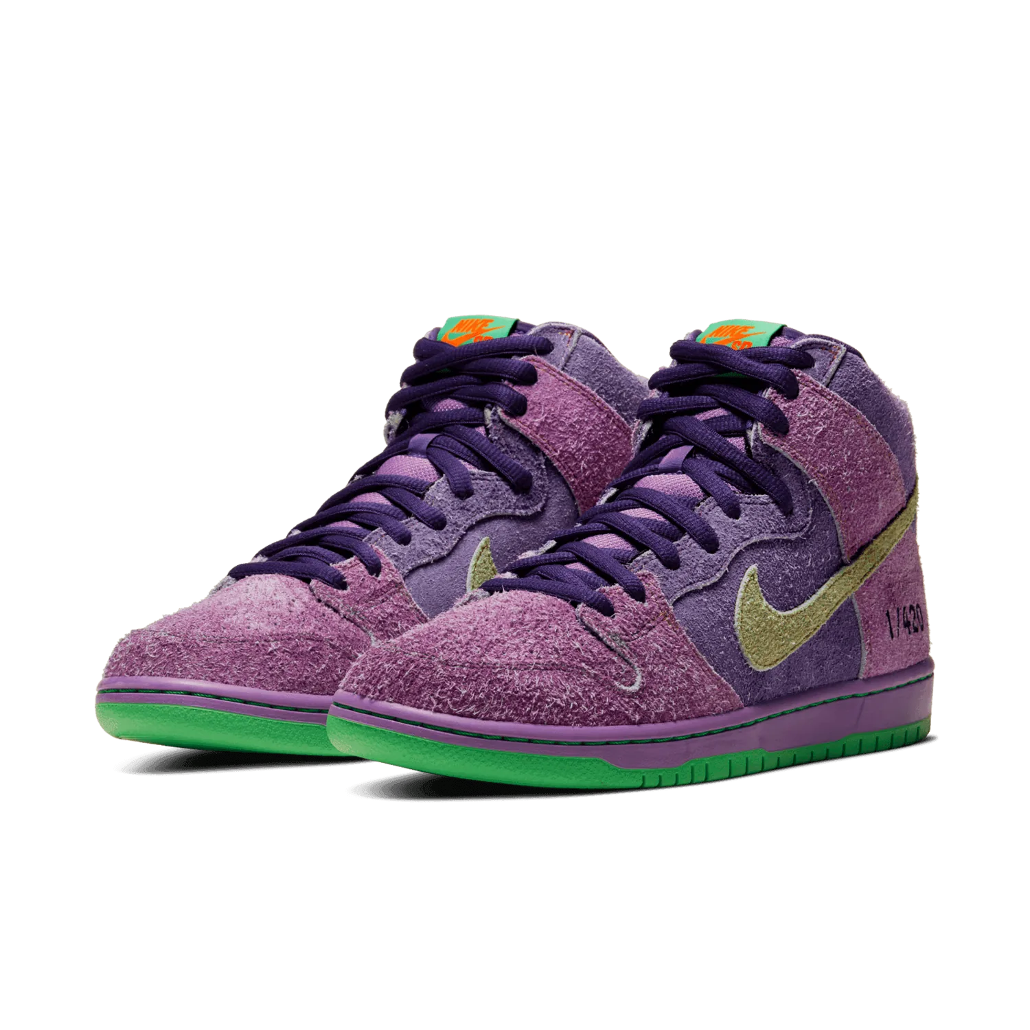 Nike SB Dunk High 420 Reverse Skunk image 5