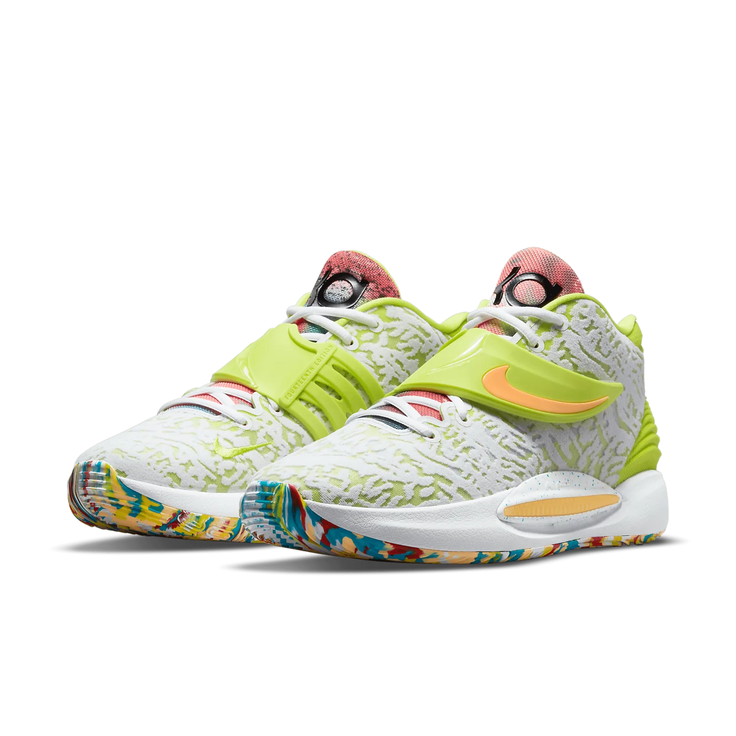 Nike KD 14 White Lime Green image 4