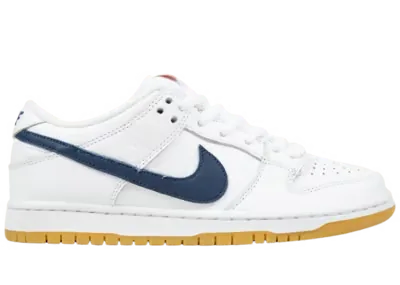 Nike SB Dunk Low Orange Label White Navy