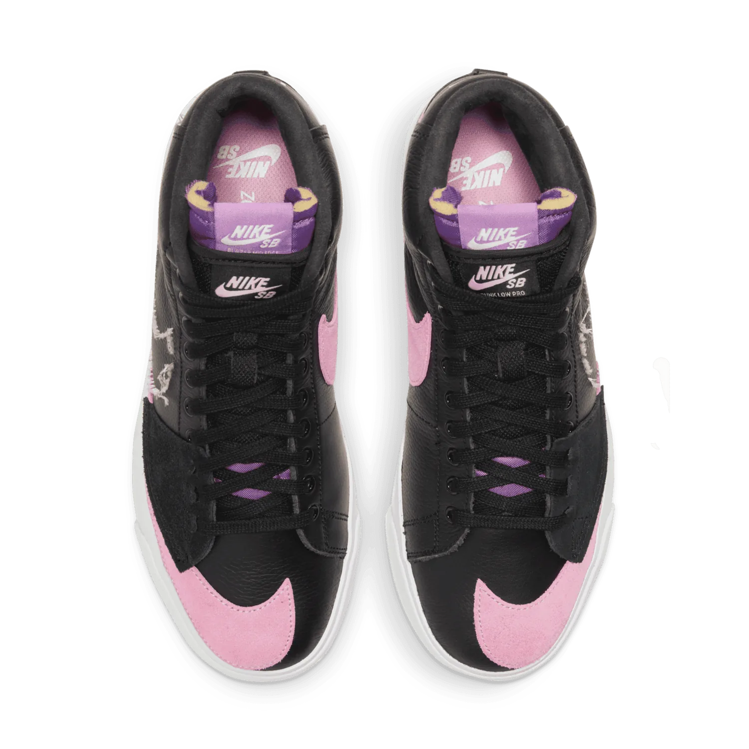 Nike SB Zoom Blazer Mid Edge Black Pink Rise image 4