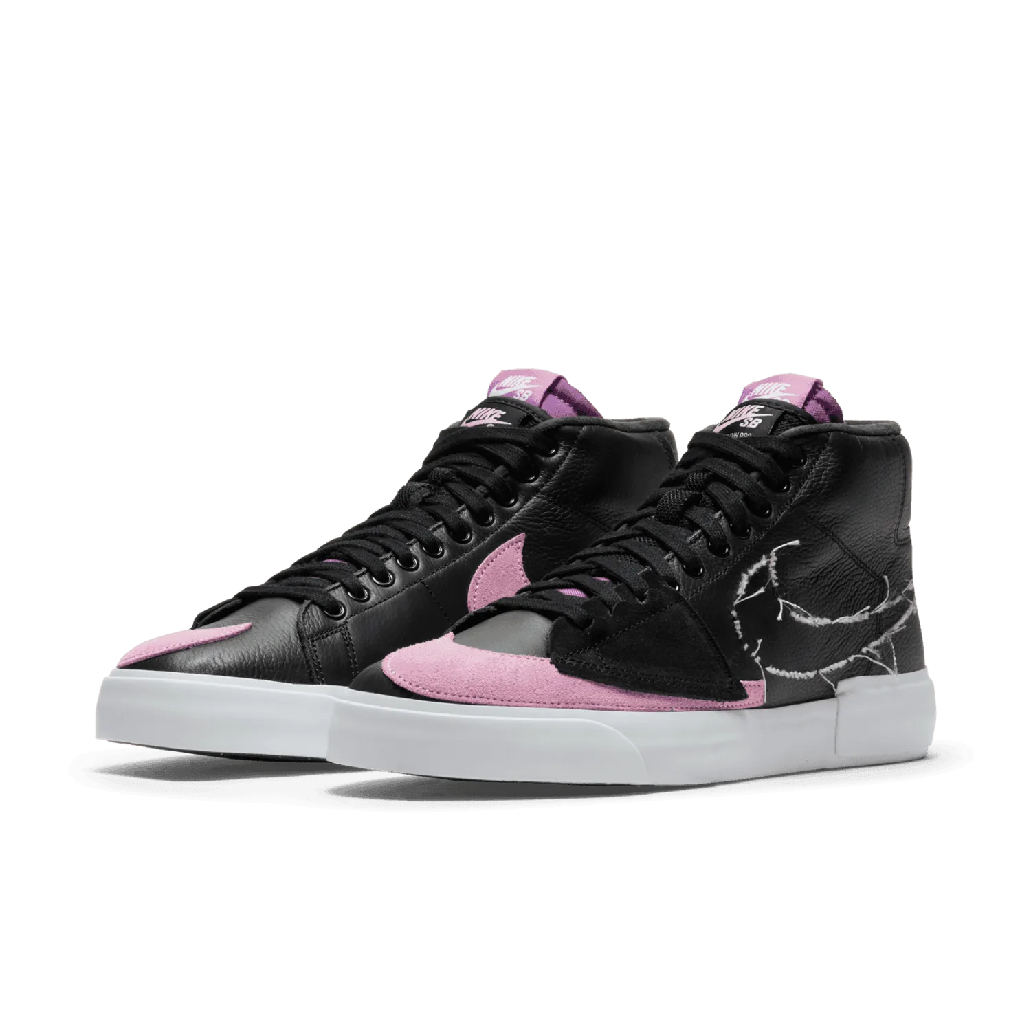 Nike SB Zoom Blazer Mid Edge Black Pink Rise image 5