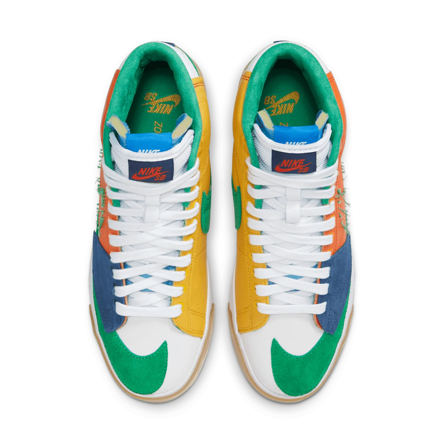 Nike SB Zoom Blazer Mid Edge Safety Orange University Gold image 3