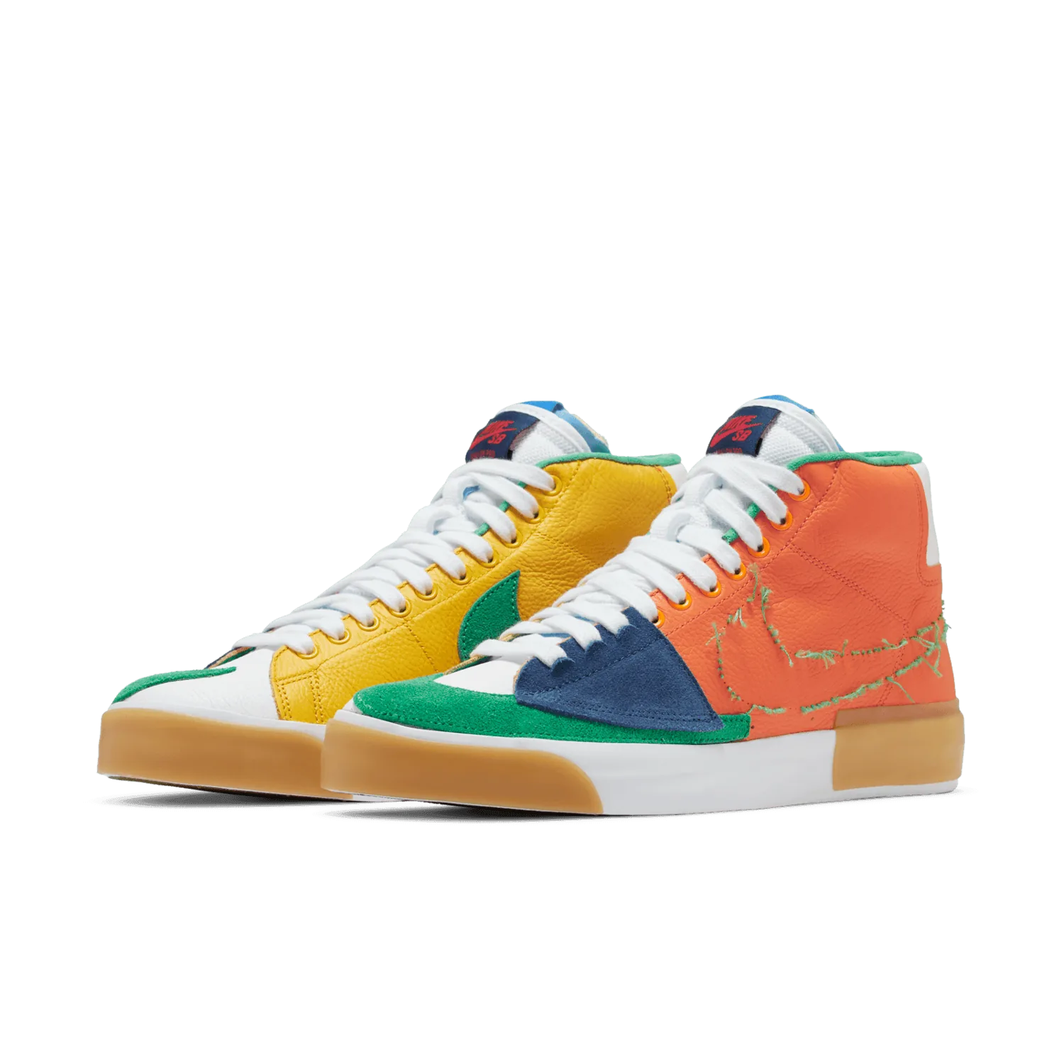 Nike SB Zoom Blazer Mid Edge Safety Orange University Gold image 4
