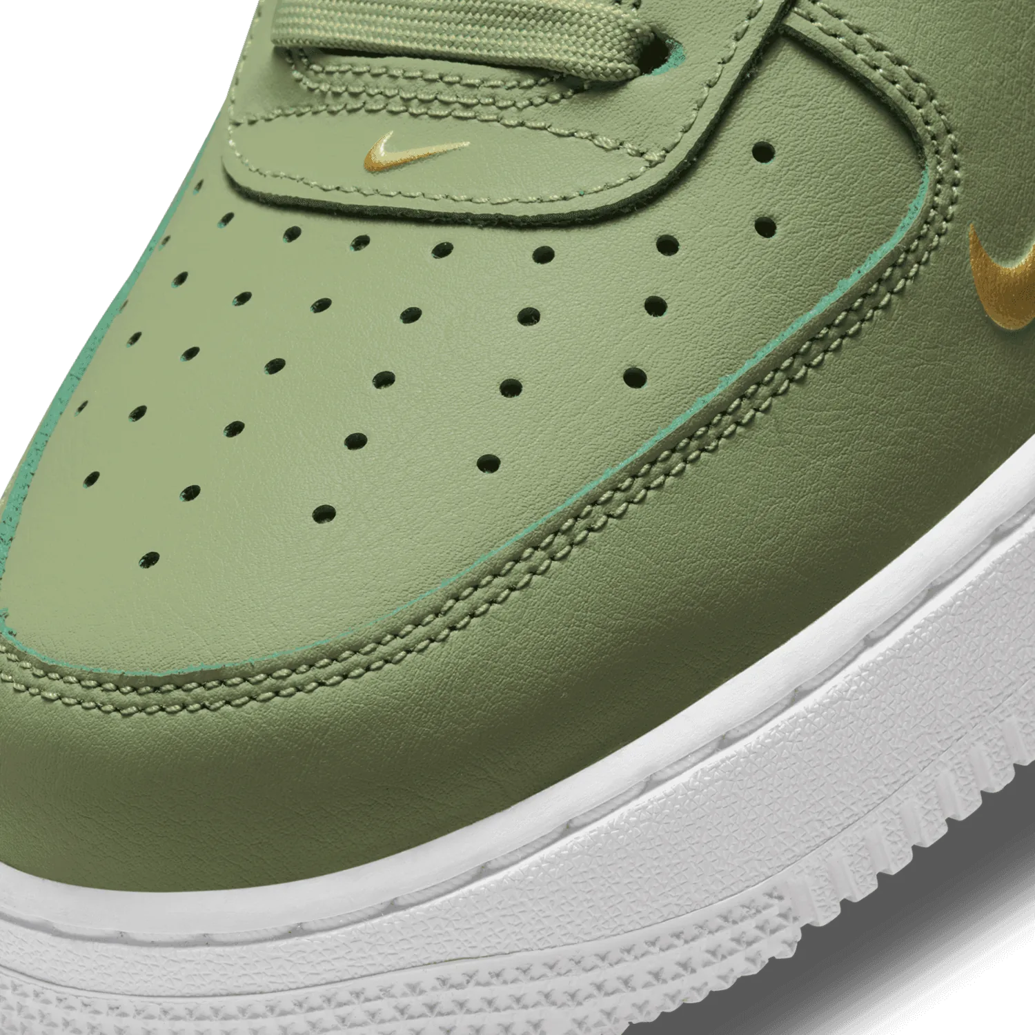 Nike Air Force 1 Low '07 LV8 Double Swoosh Olive Gold Black image 6