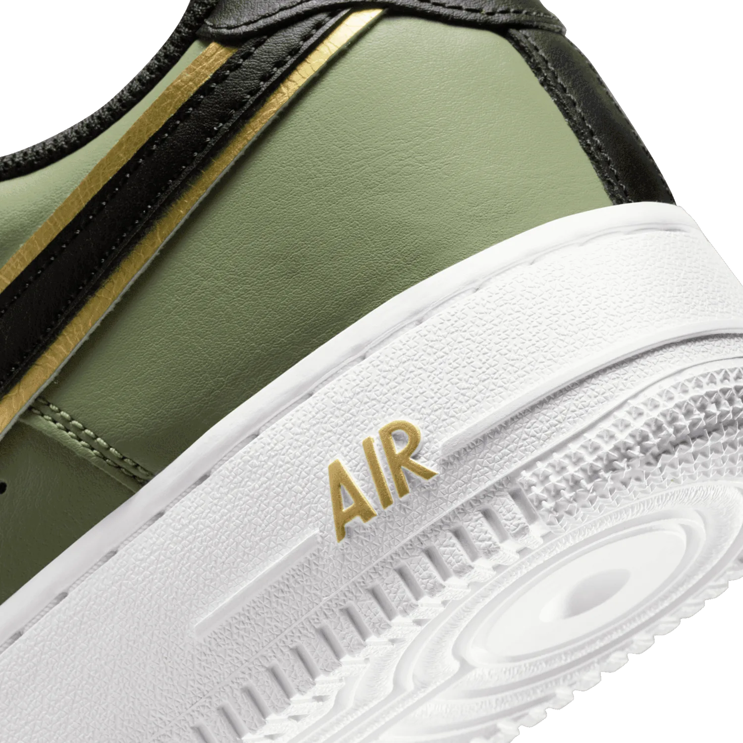 Nike Air Force 1 Low '07 LV8 Double Swoosh Olive Gold Black image 7