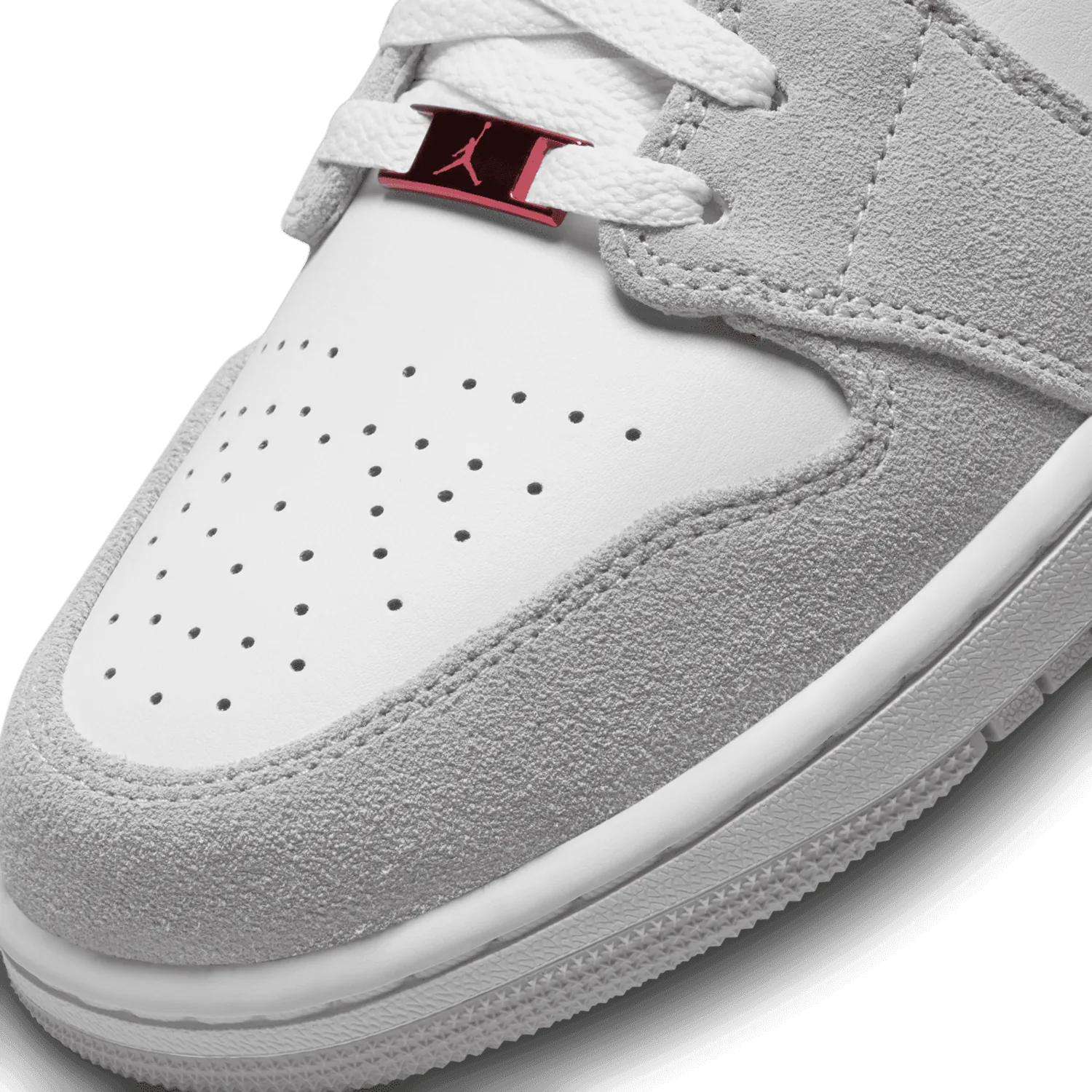Jordan 1 Low SE Light Smoke Grey Gym Red image 6