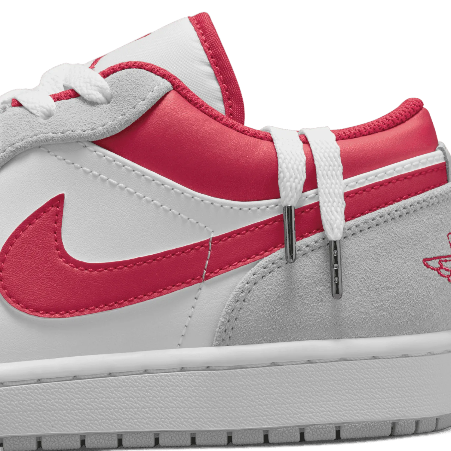 Jordan 1 Low SE Light Smoke Grey Gym Red image 8