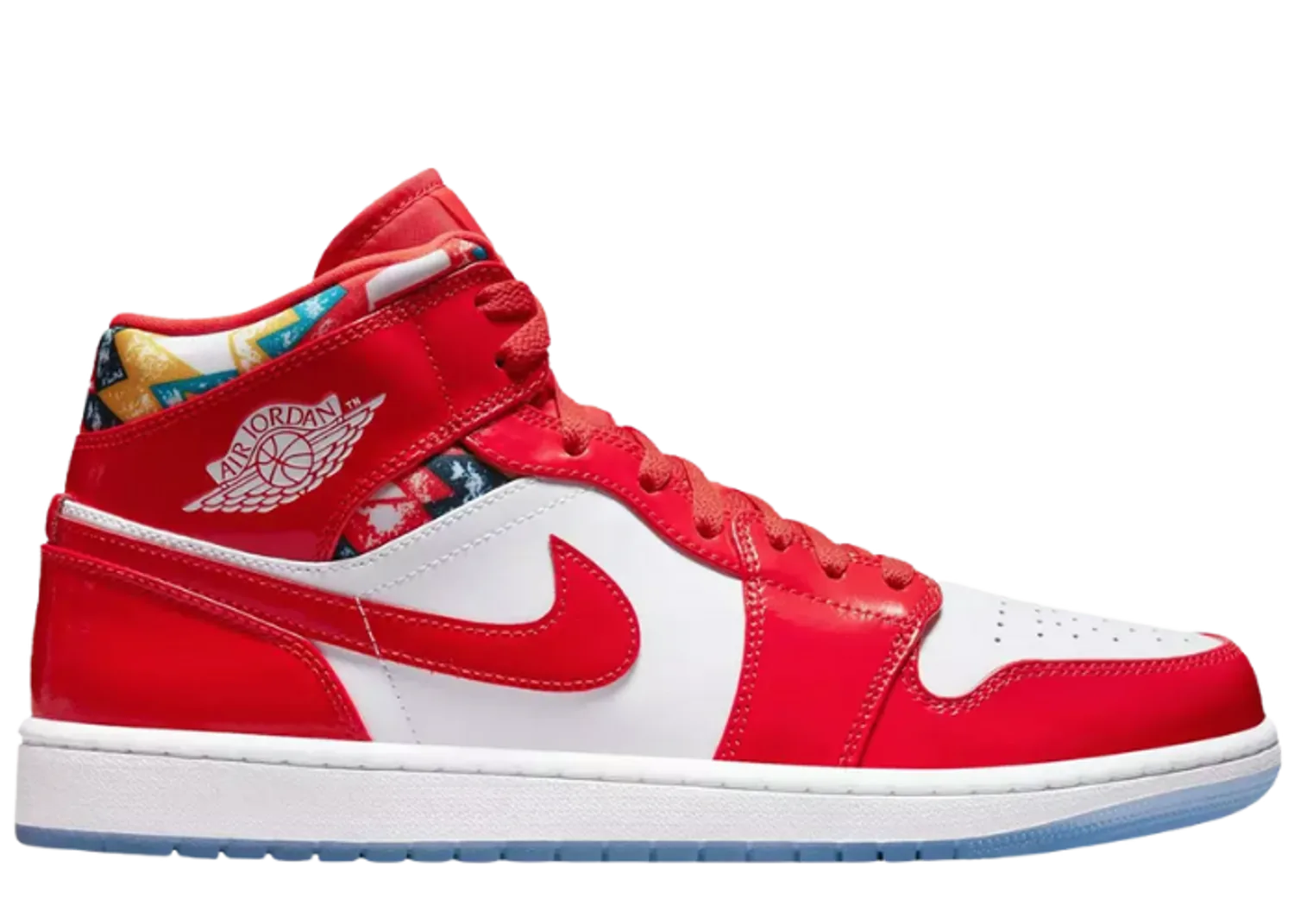 Jordan 1 Mid Barcelona Sweater Red Patent