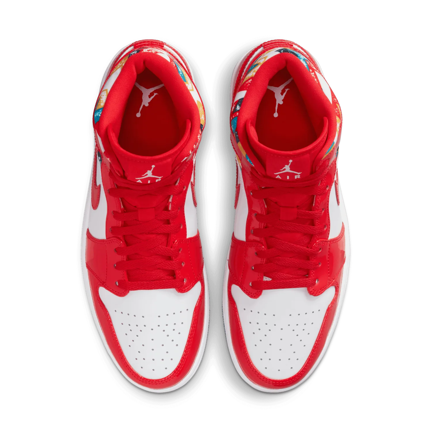 Jordan 1 Mid Barcelona Sweater Red Patent image 3