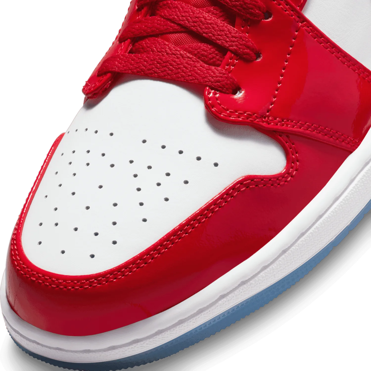 Jordan 1 Mid Barcelona Sweater Red Patent image 6