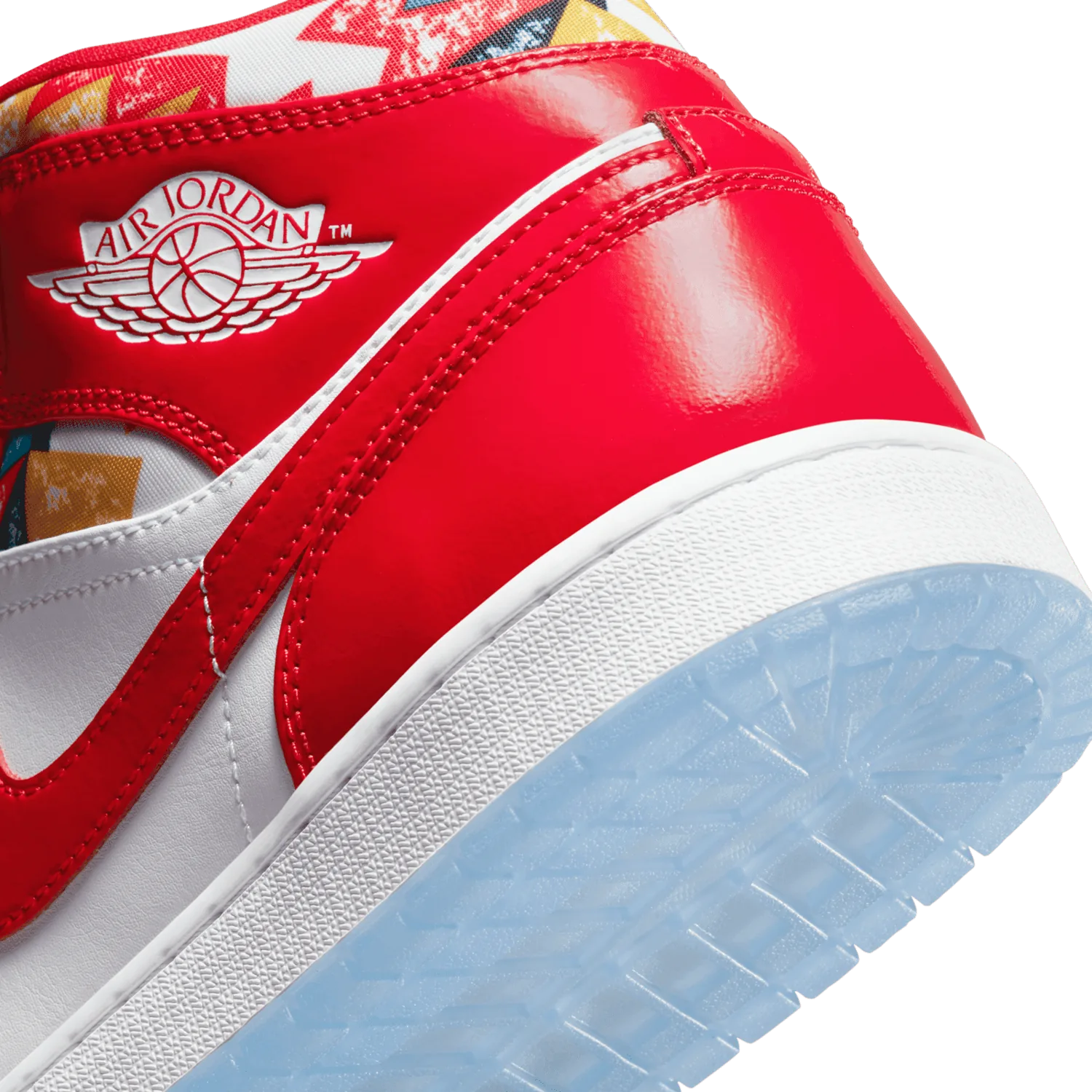Jordan 1 Mid Barcelona Sweater Red Patent image 7
