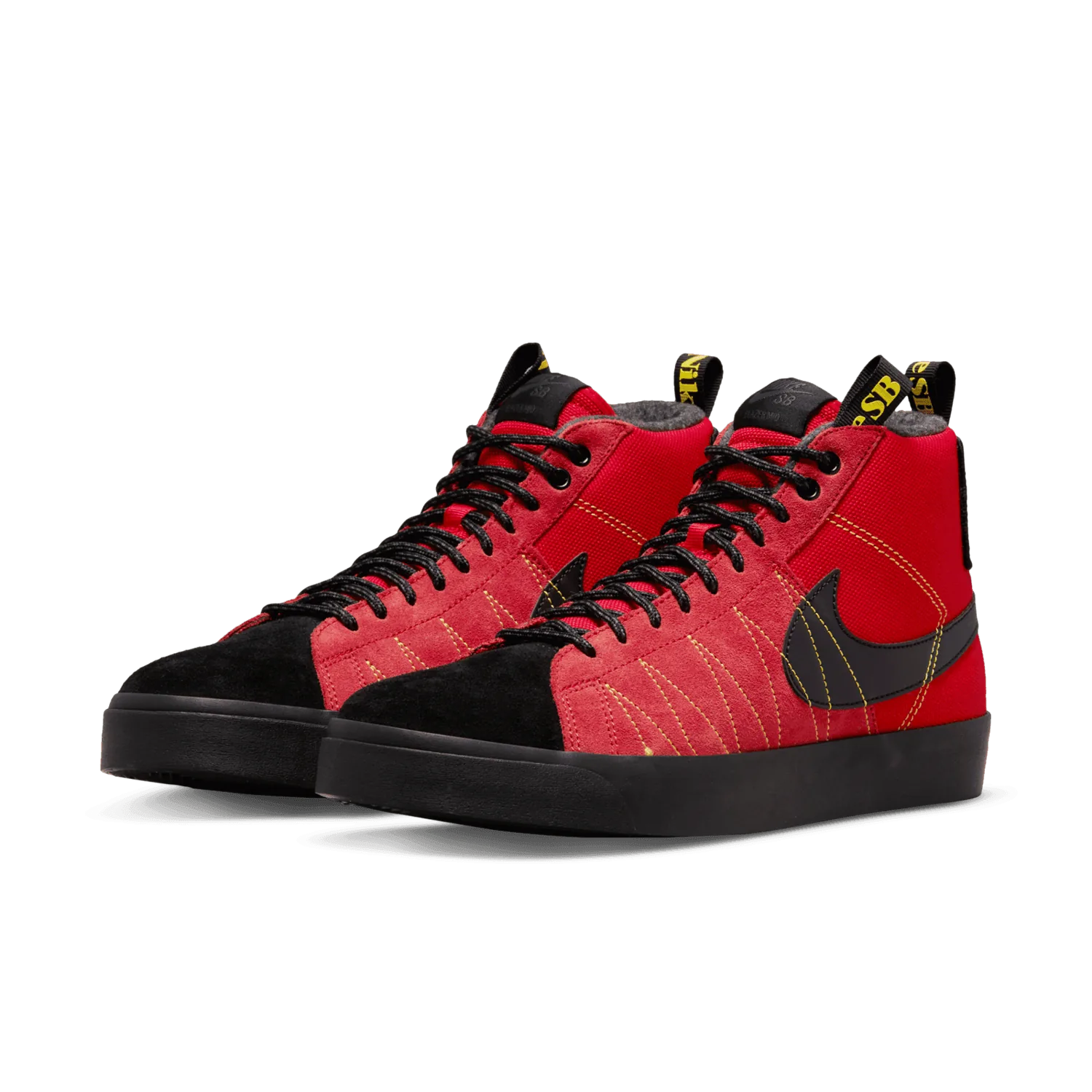 Nike SB Zoom Blazer Mid PRM Acclimate Black Red image 4