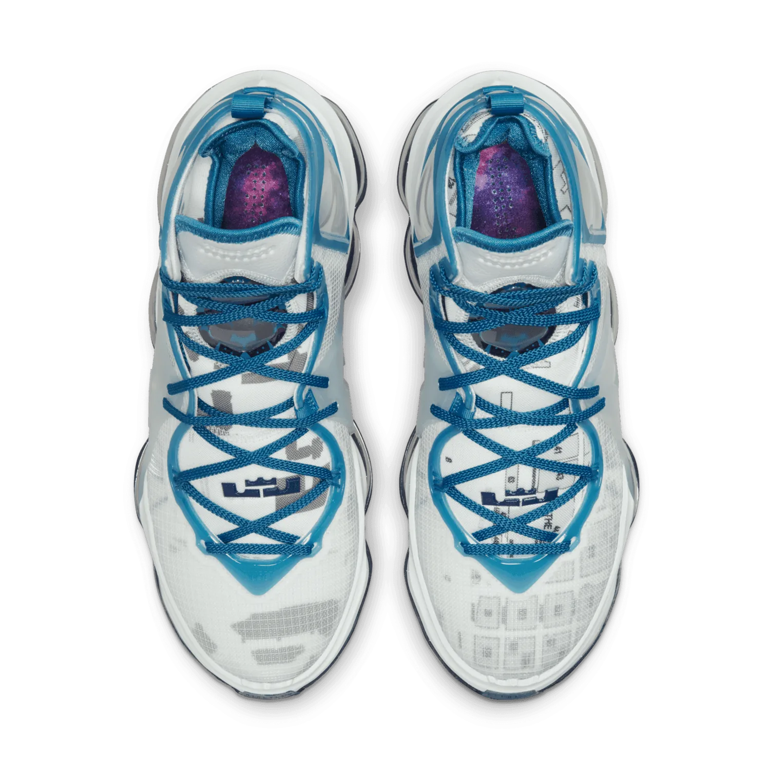 Nike Lebron 19 Space Jam White and Dutch Blue image 3