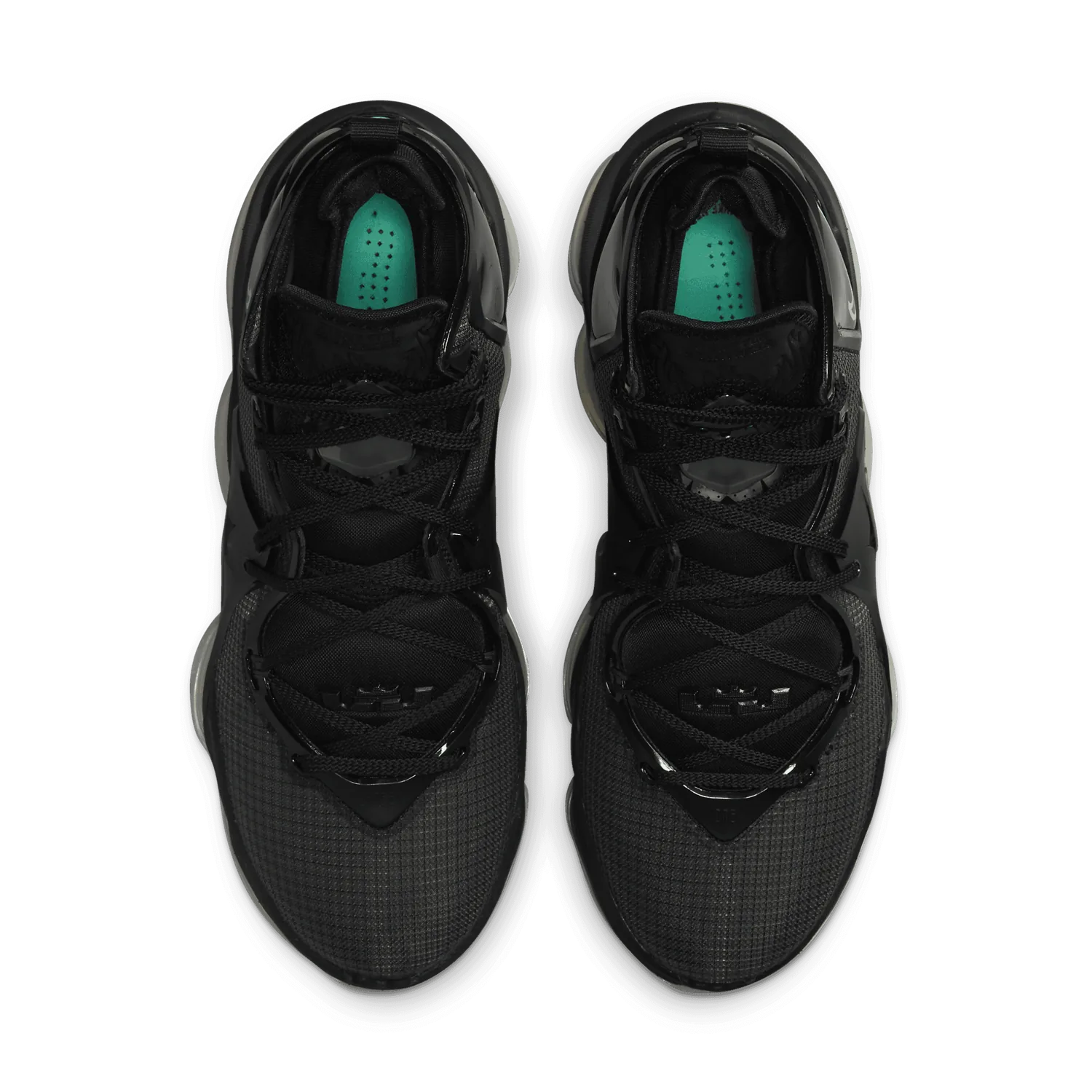 Nike LeBron 19 Black Aqua image 3