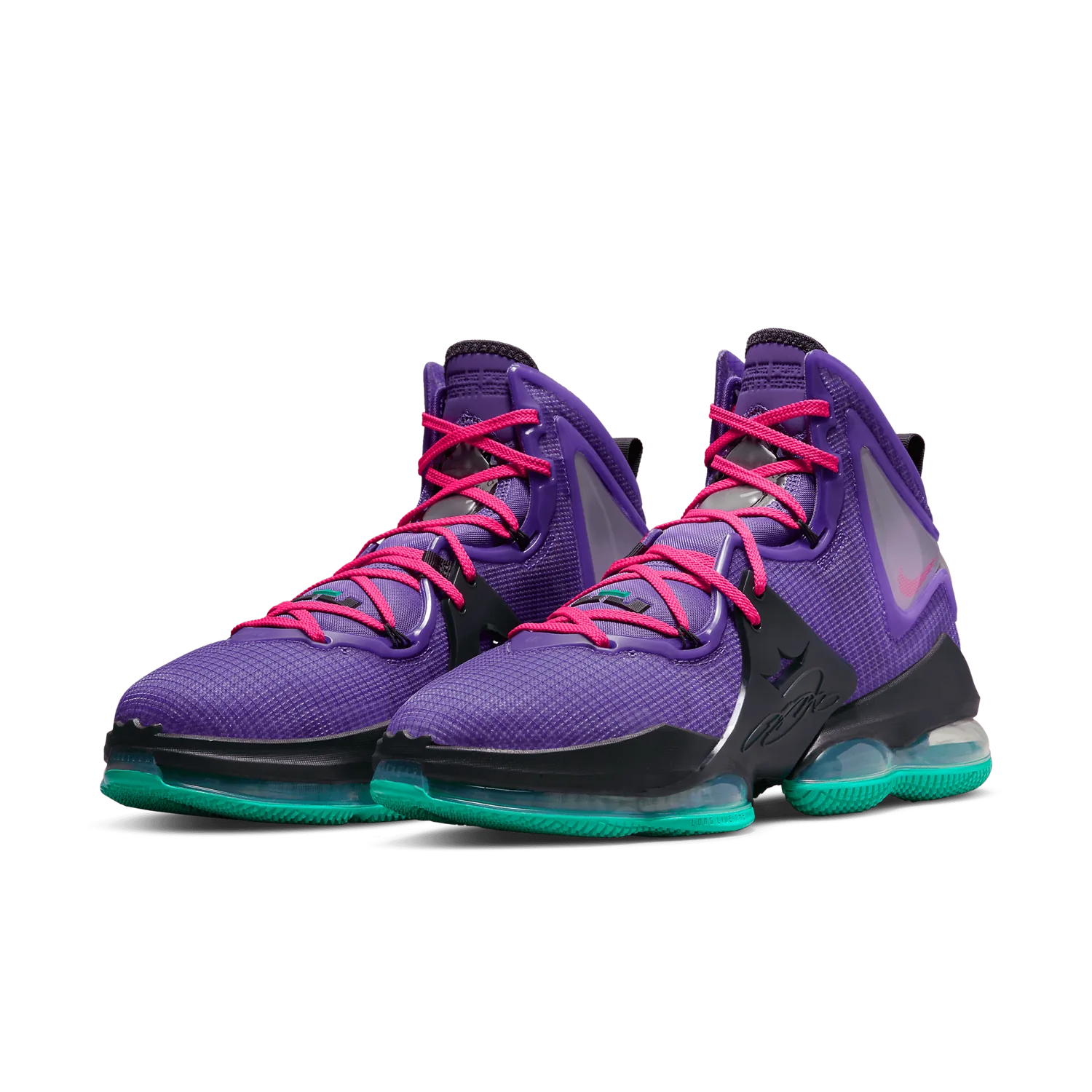 Nike LeBron 19 Purple Teal image 4