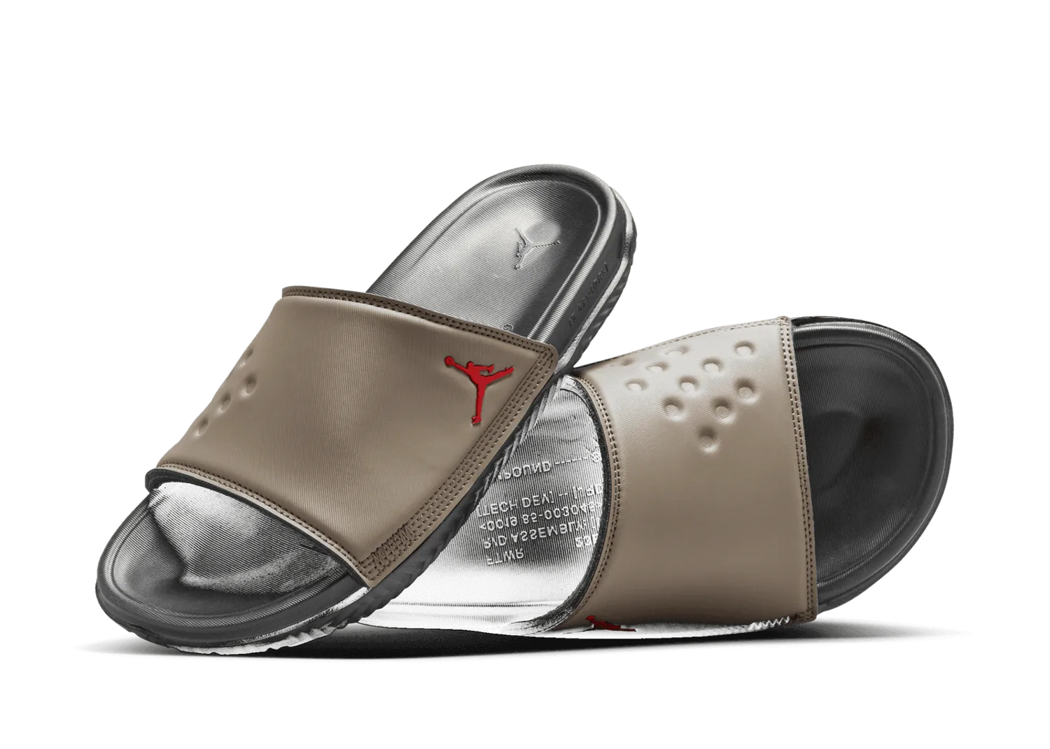 Jordan Play Slide 'Palomino Fire Red'