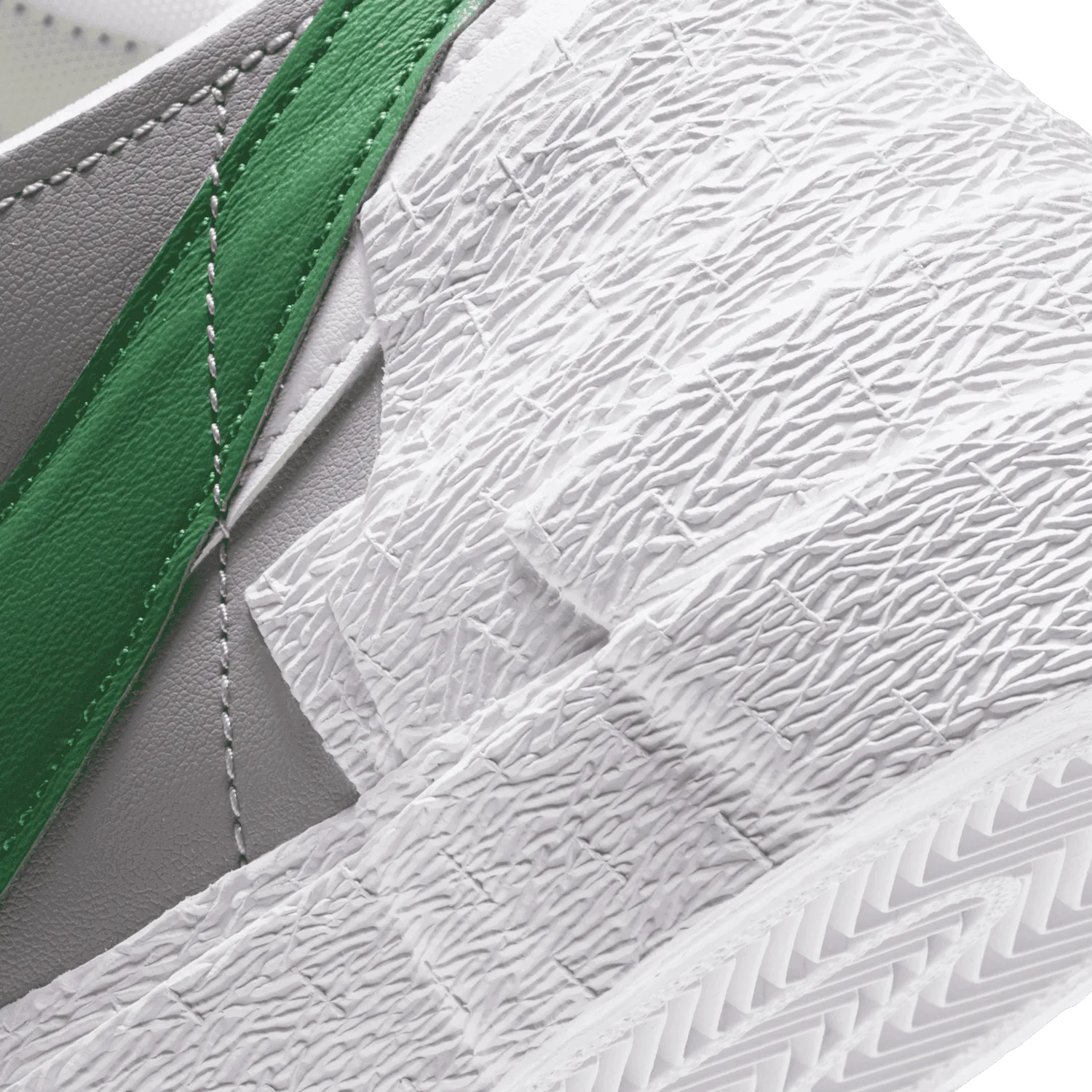 Nike Blazer Low sacai Medium Gray Classic Green image 7