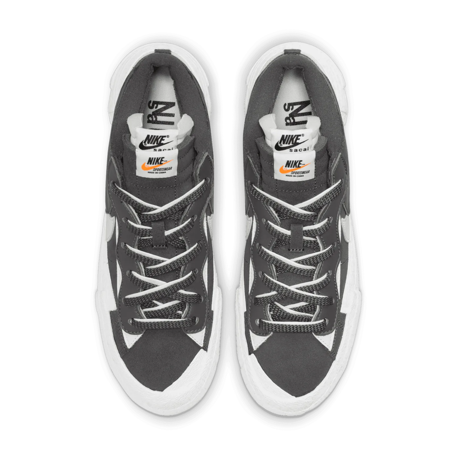 Nike Blazer Low sacai Iron Grey image 5