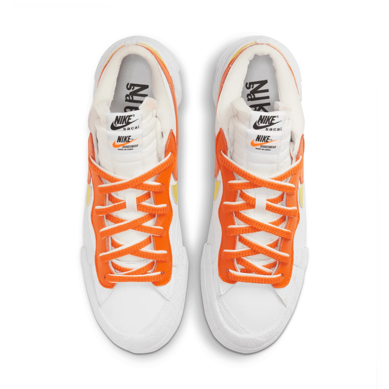 Nike Blazer Low sacai White Magma Orange image 3