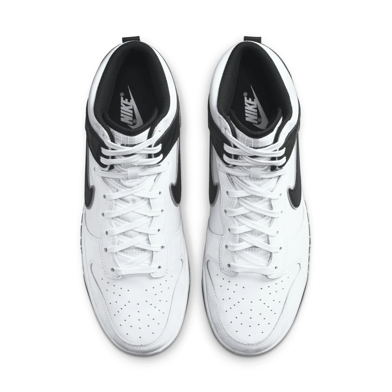 Nike Dunk High White Black image 3