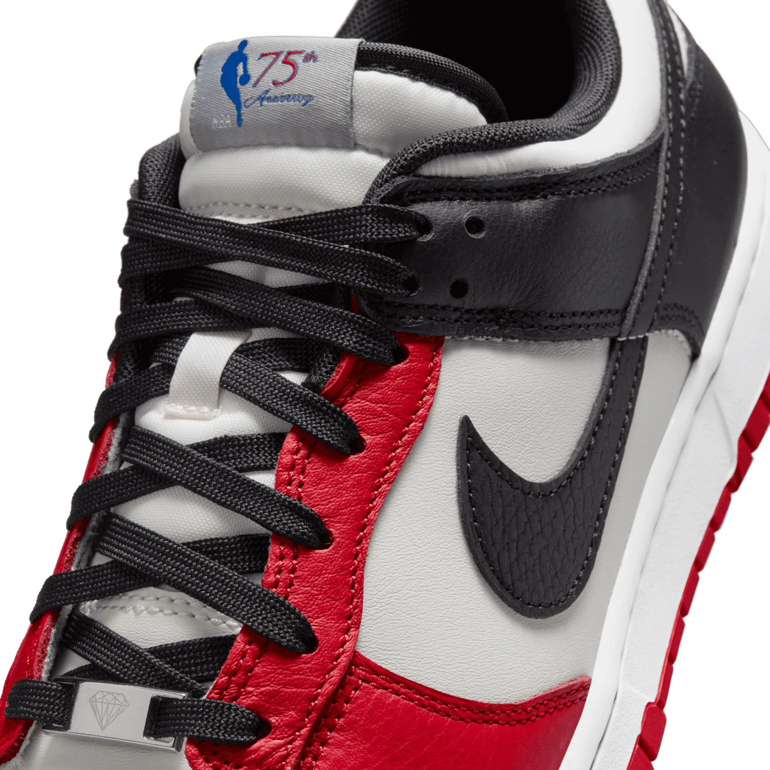 Nike Dunk Low EMB NBA 75th Anniversary Chicago image 7