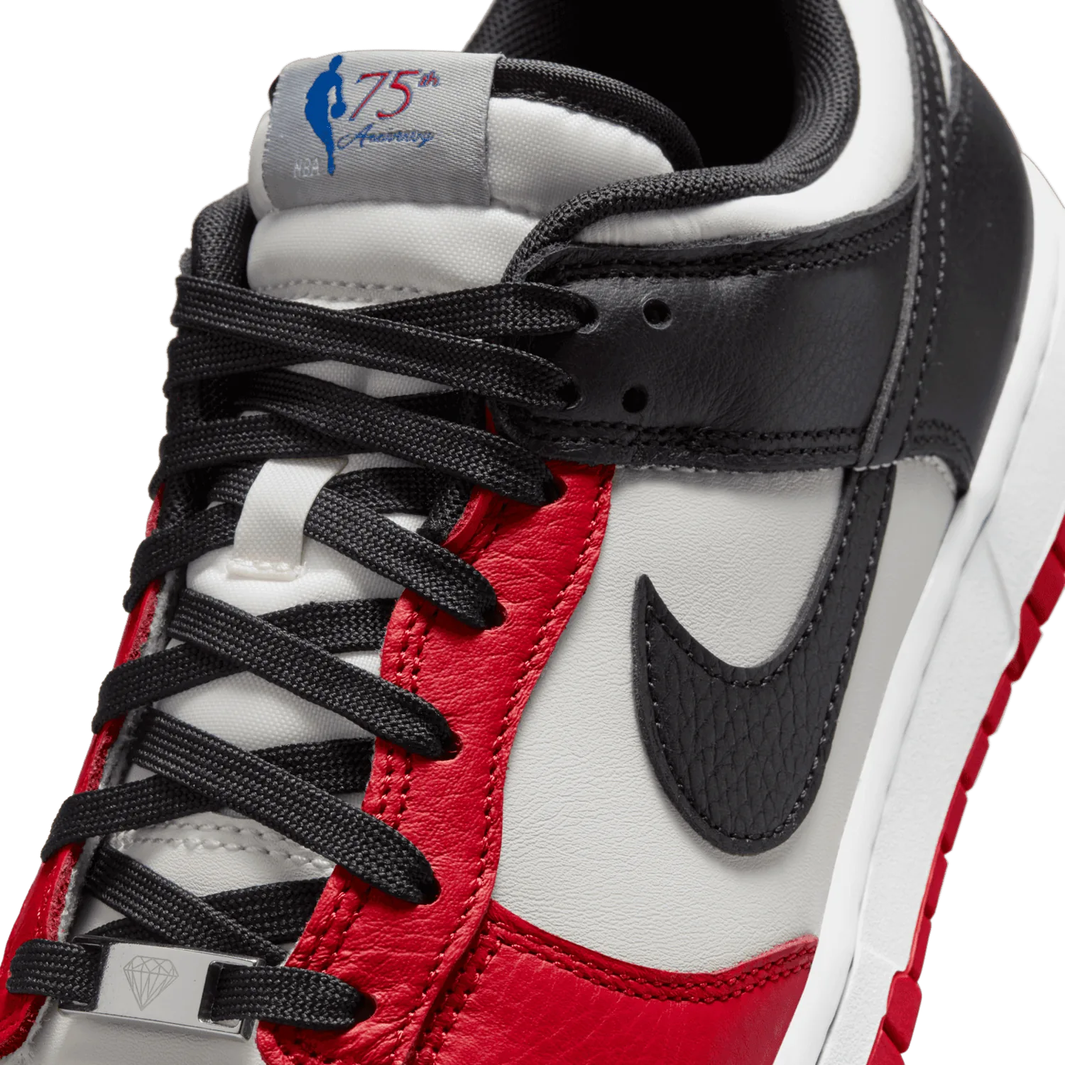 Nike Dunk Low EMB NBA 75th Anniversary Chicago image 8