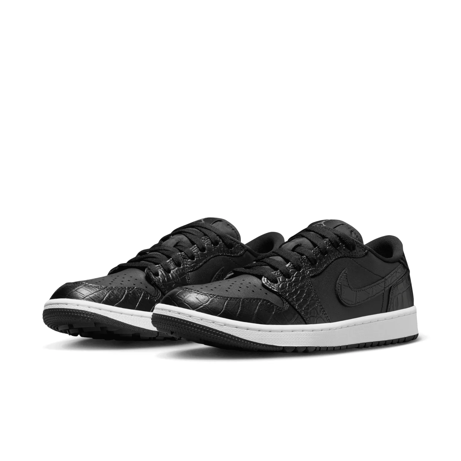 Air Jordan 1 Low Golf Black Croc image 5