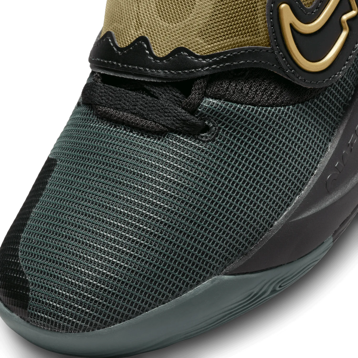 Nike KD Trey 5 X Black Metallic Gold Green image 6