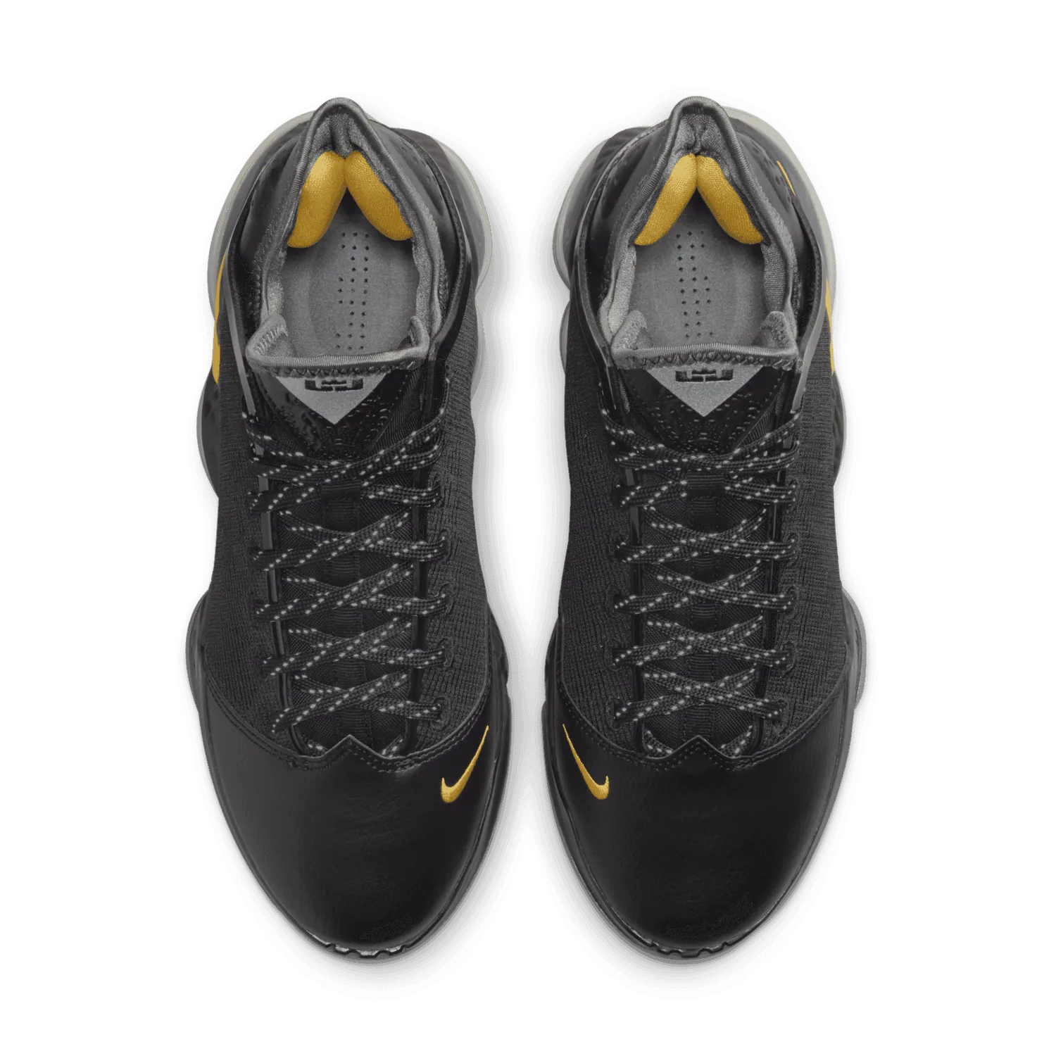 Nike LeBron 19 Low Black University Gold image 3