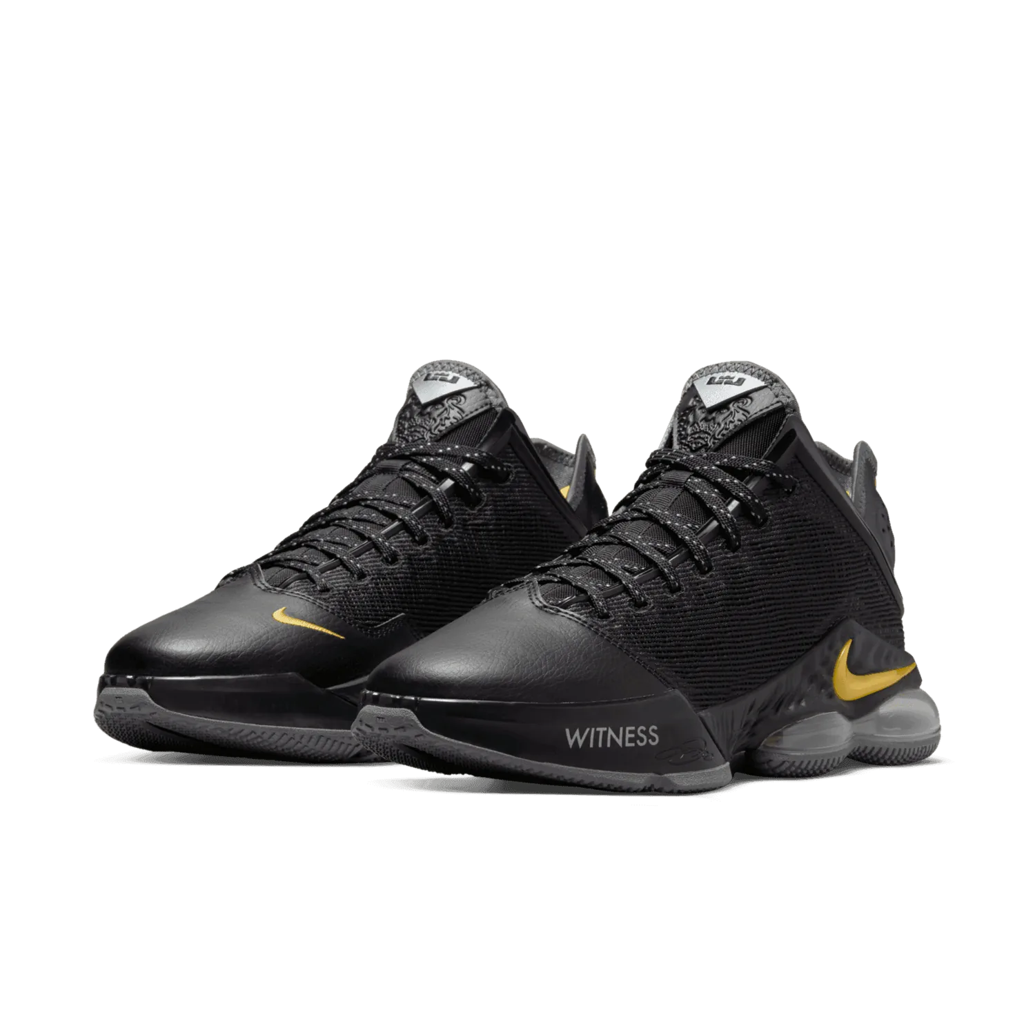 Nike LeBron 19 Low Black University Gold image 4