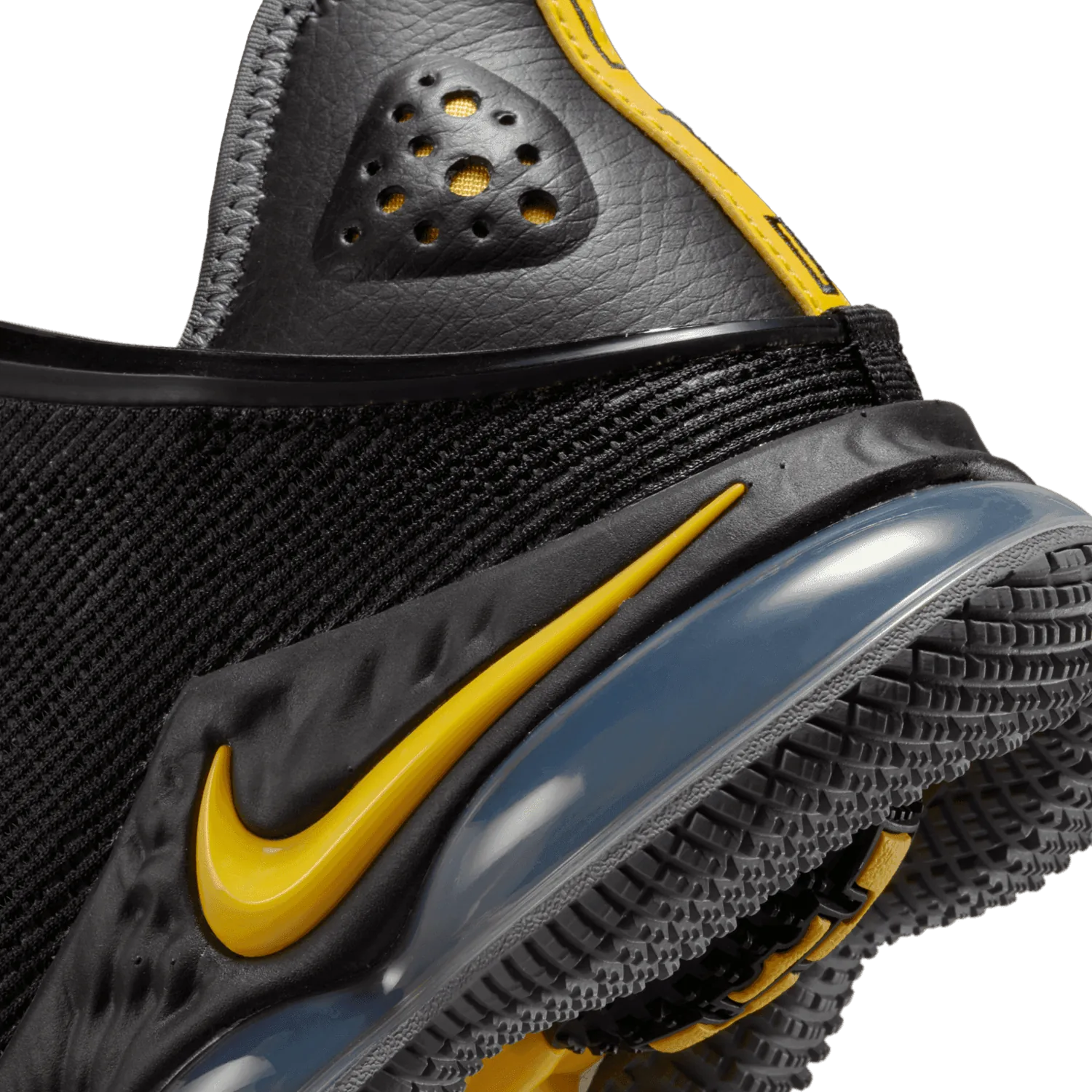 Nike LeBron 19 Low Black University Gold image 7