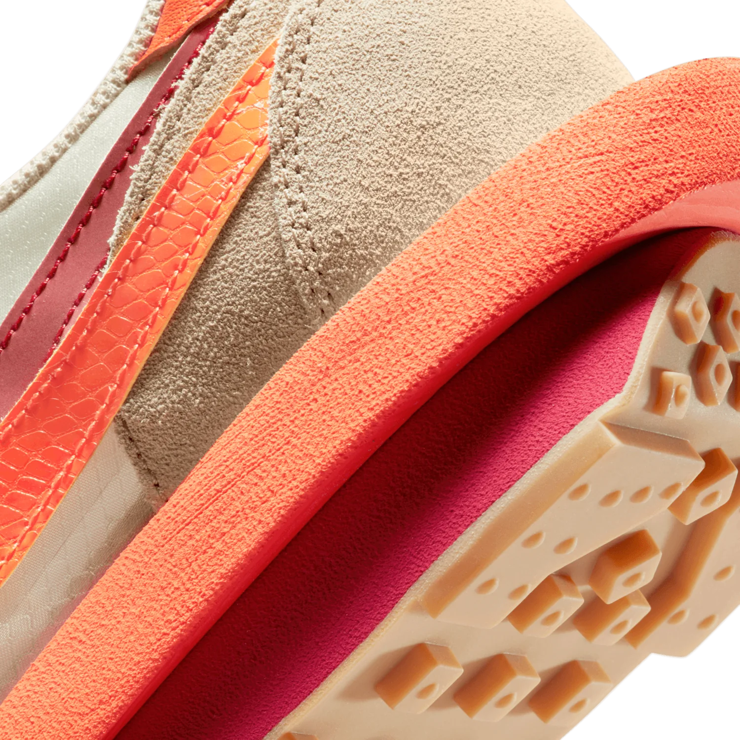 Nike LD Waffle sacai CLOT Net Orange Blaze image 7