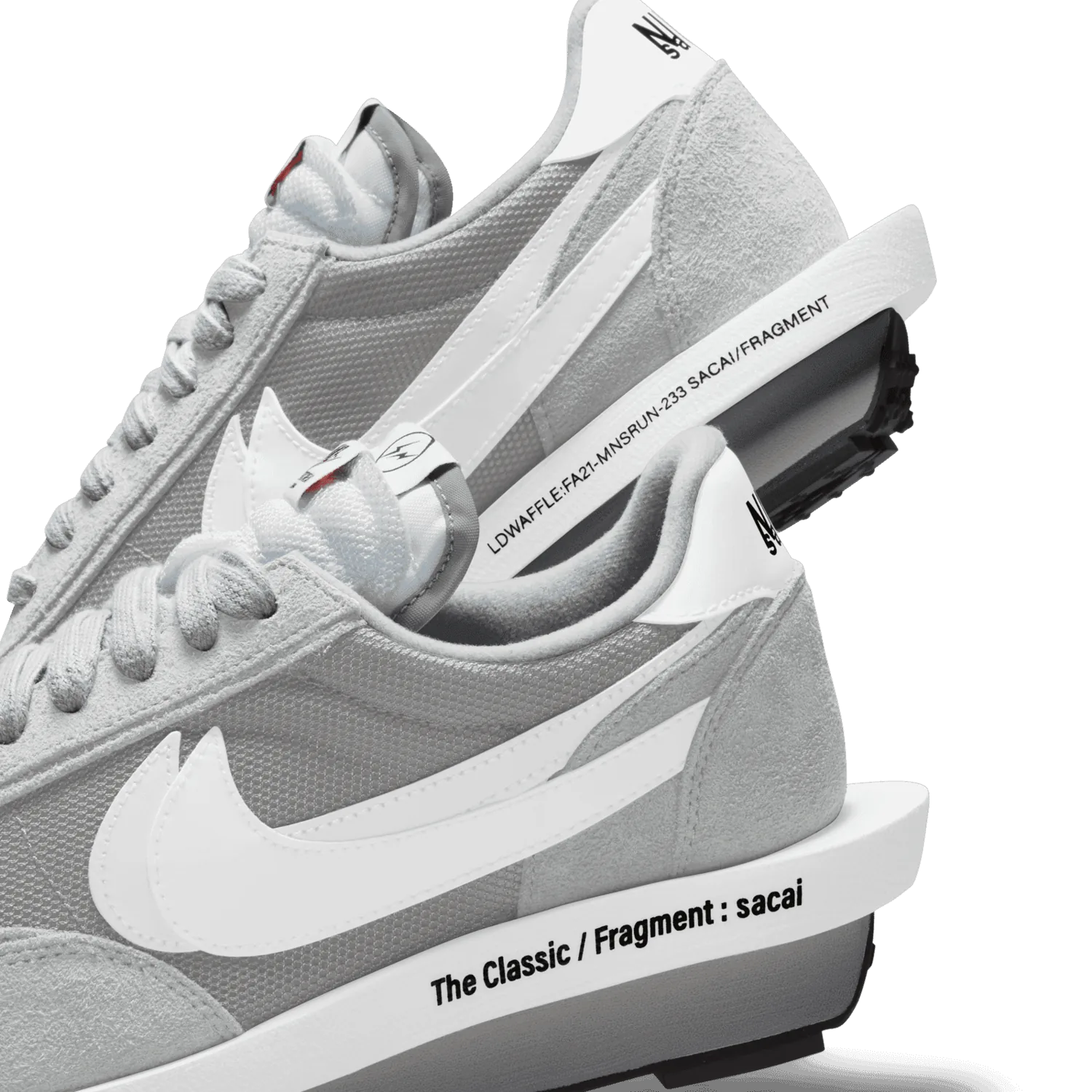 Nike LD Waffle SF Sacai fragment Grey image 9
