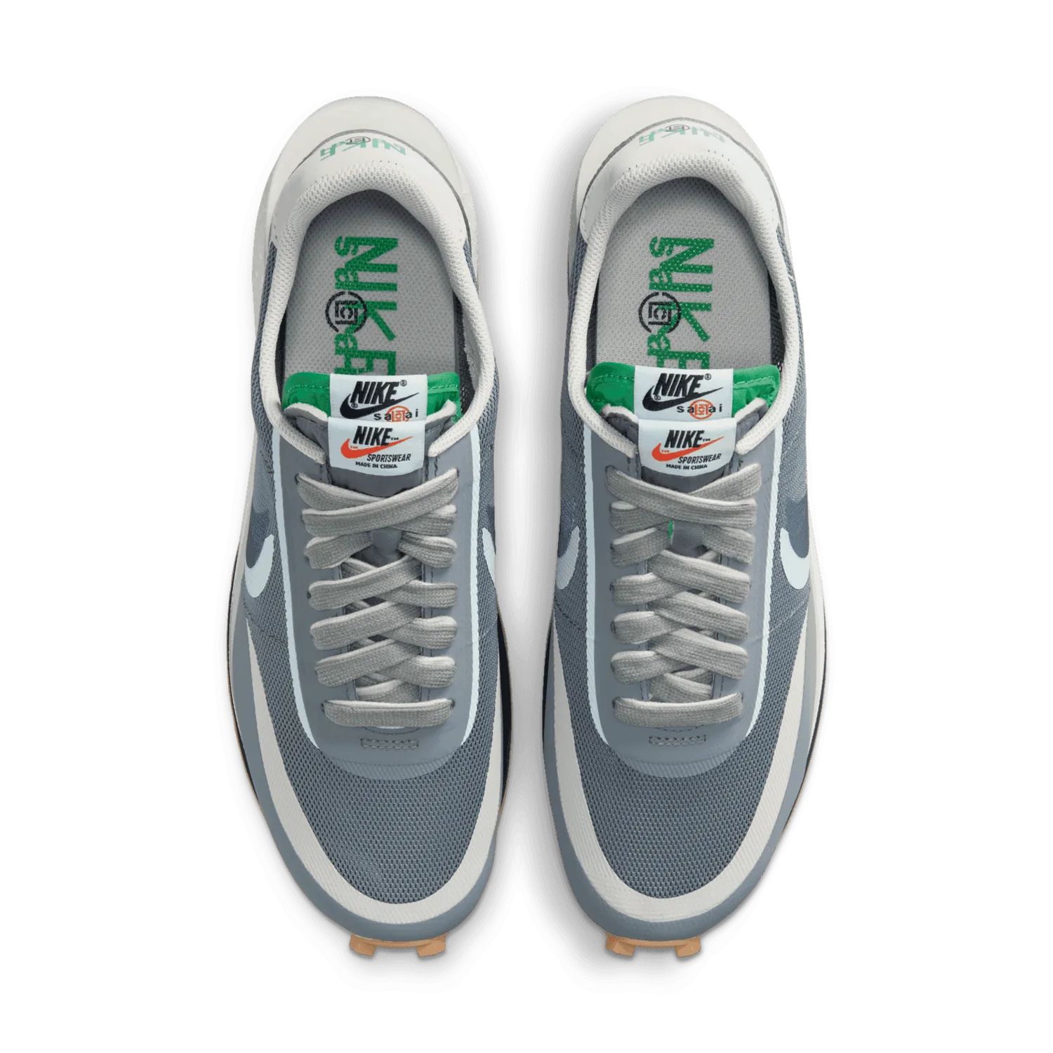 Nike LD Waffle sacai CLOT Cool Grey image 4