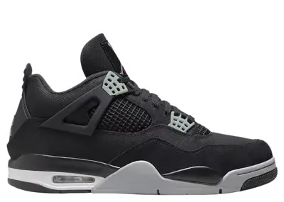 Air Jordan 4 Black Canvas