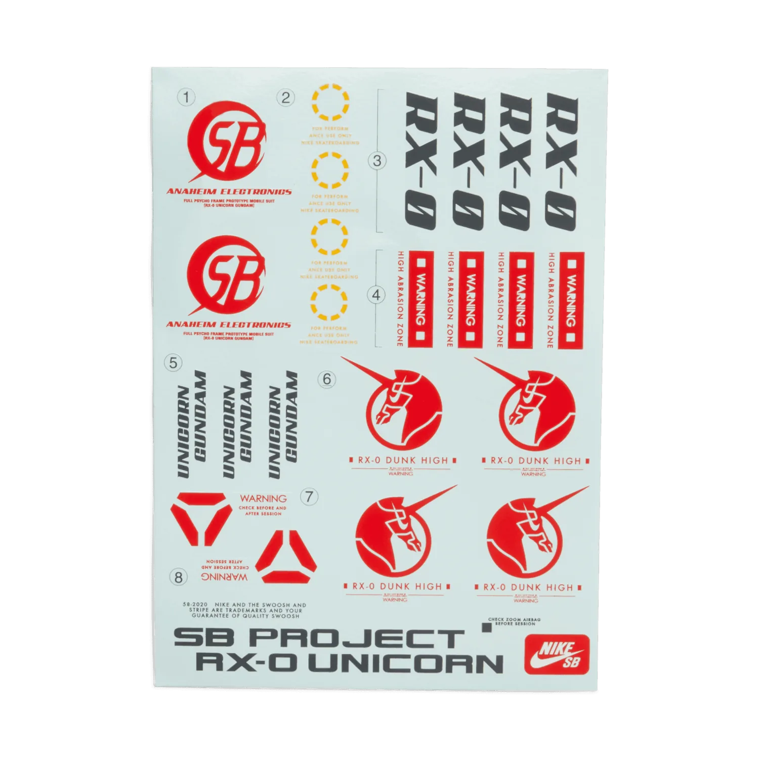 Nike Dunk SB High Gundam White image 10