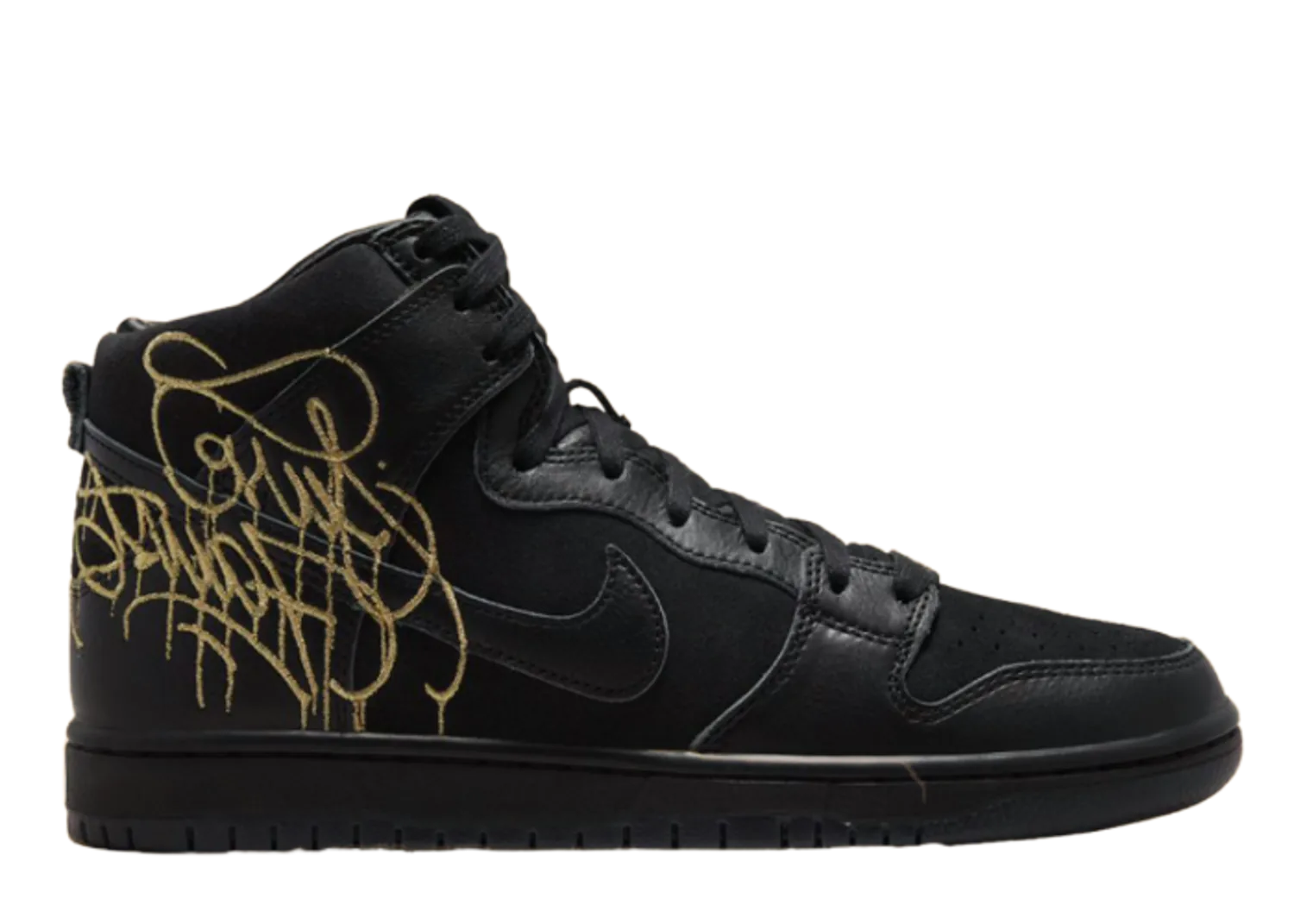 Nike SB Dunk High FAUST Black Gold