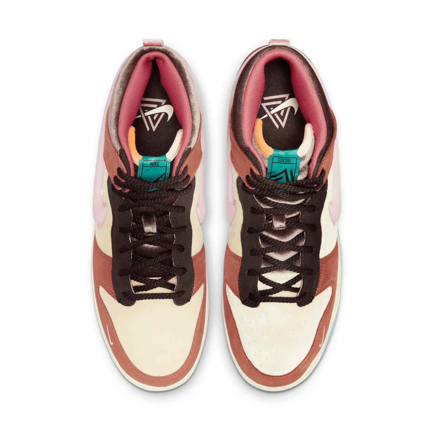 Nike Dunk Mid Social Status Milk Carton Burnt Brown image 8