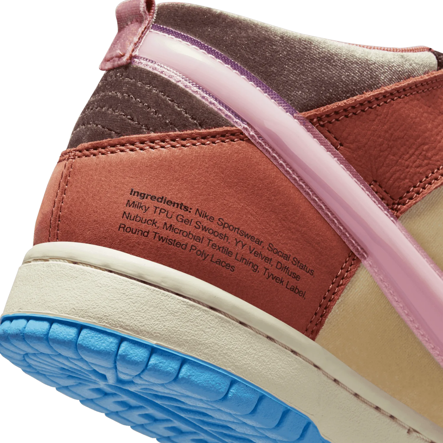 Nike Dunk Mid Social Status Milk Carton Burnt Brown image 15