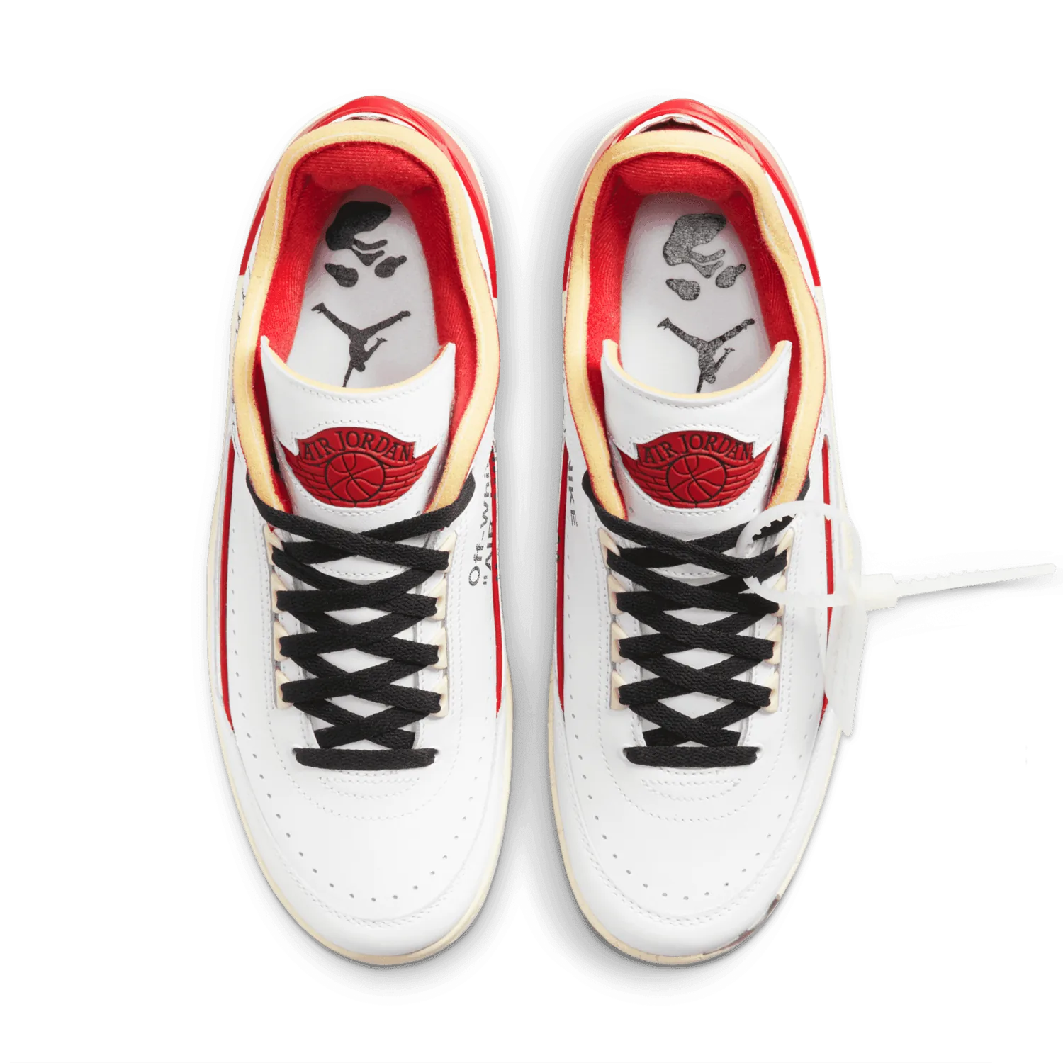 Air Jordan 2 Retro Low SP Off-White White Red image 7