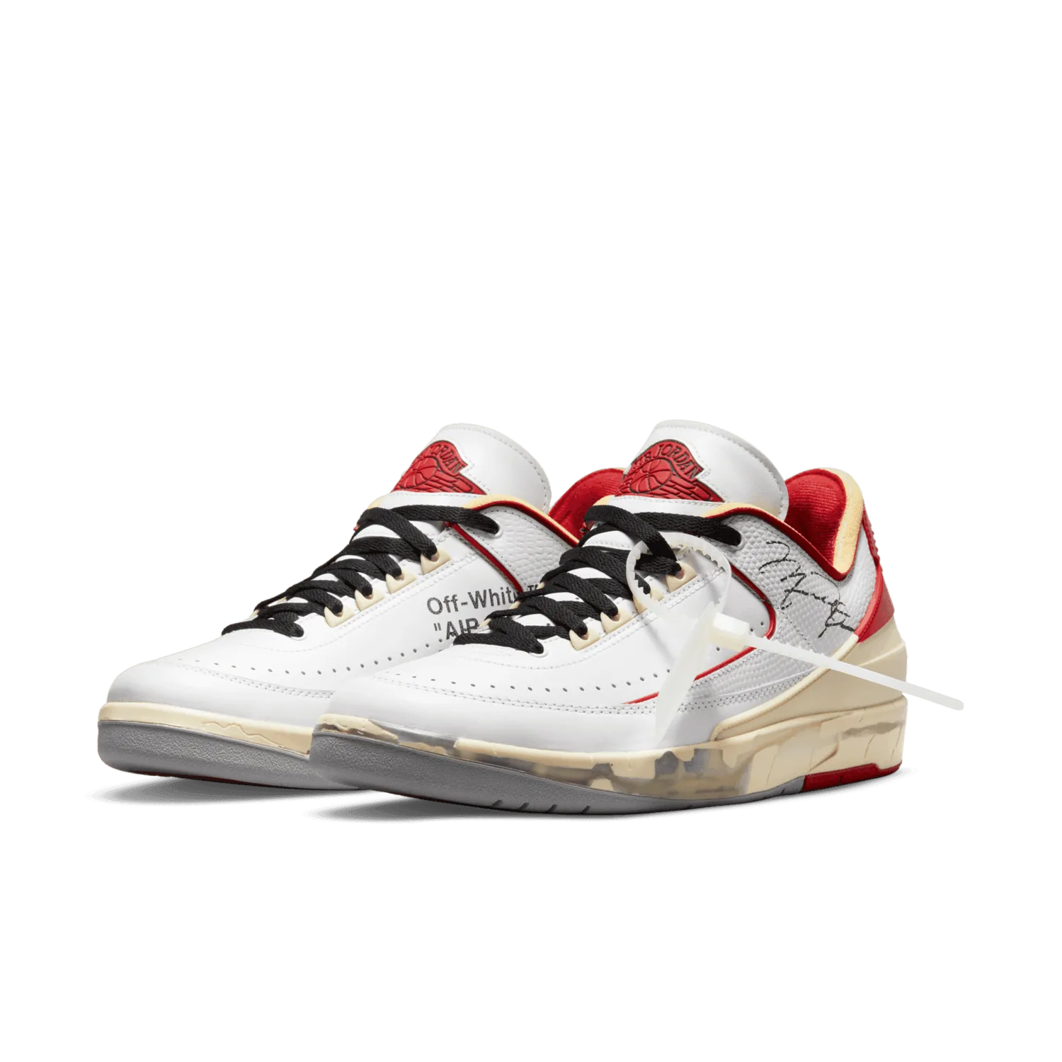 Air Jordan 2 Retro Low SP Off-White White Red image 8