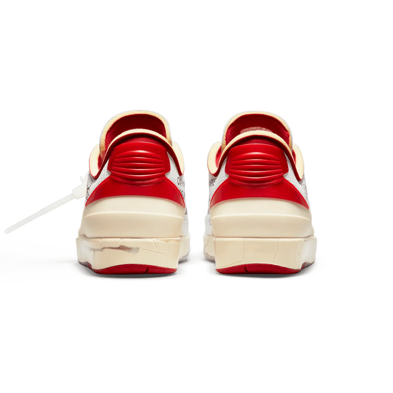 Air Jordan 2 Retro Low SP Off-White White Red image 9