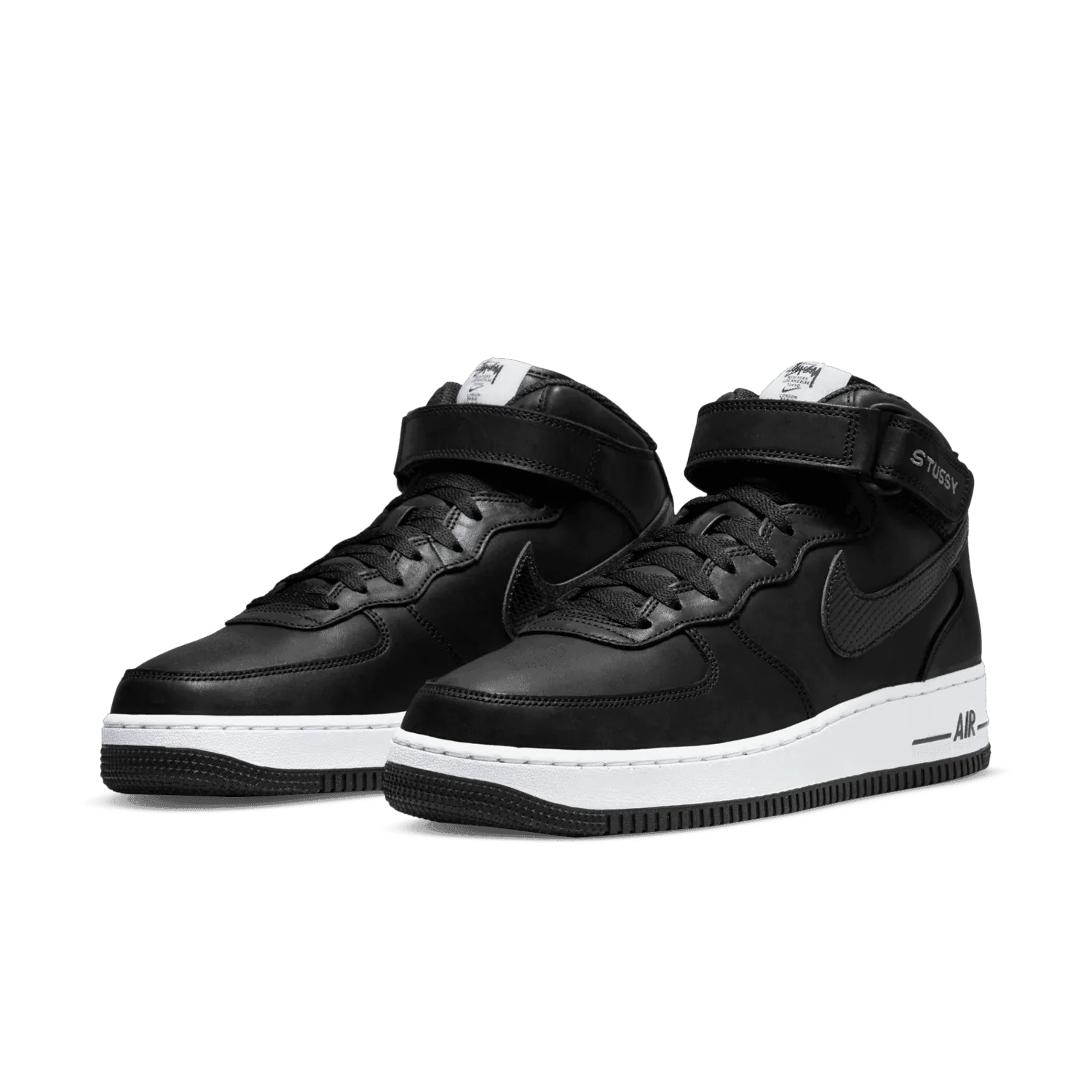 Nike Air Force 1 Mid Stussy Black White image 5