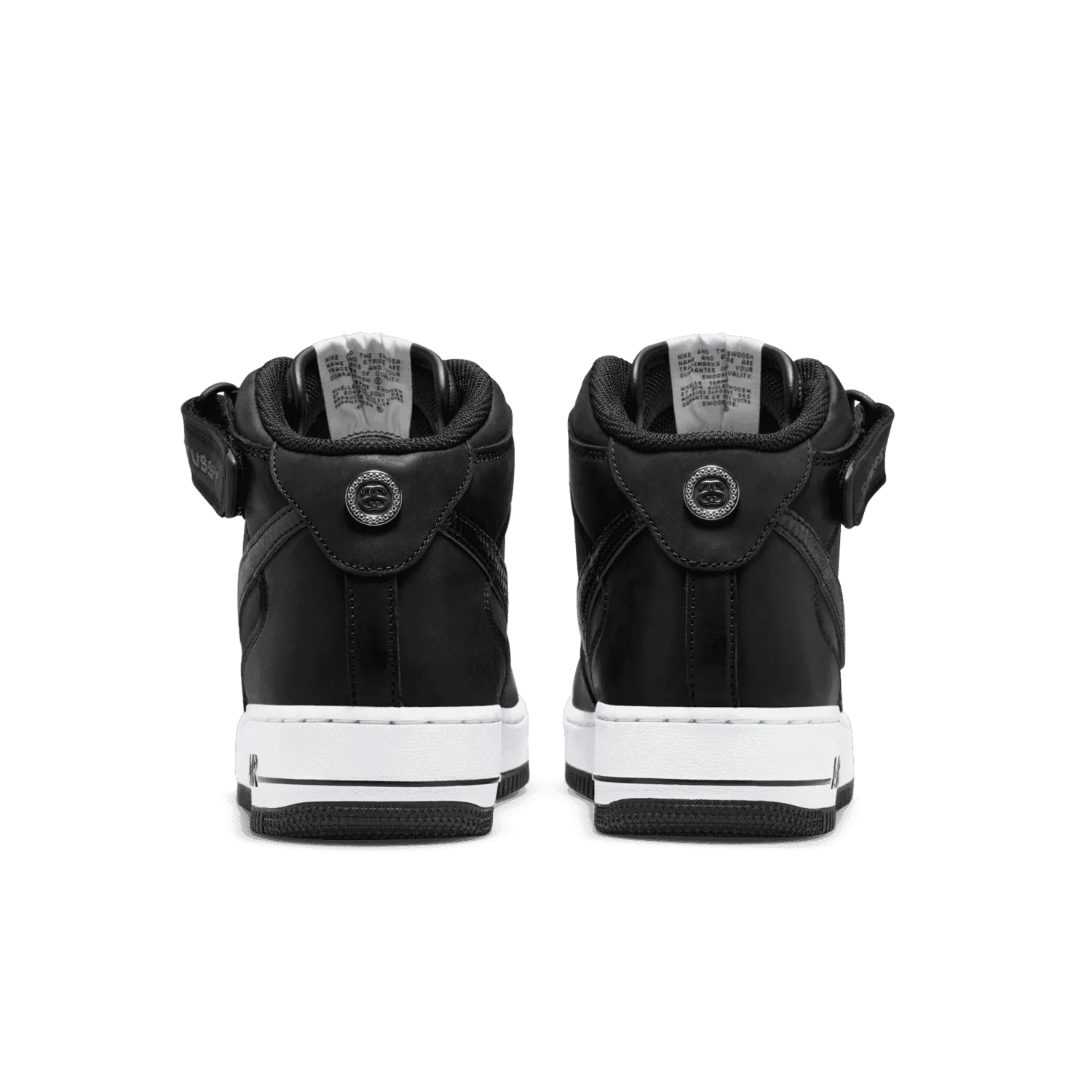 Nike Air Force 1 Mid Stussy Black White image 6