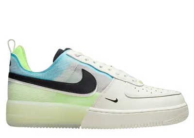 Nike Air Force 1 React White Ghost Green Blue Chill
