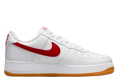 Nike Air Force 1 Low Anniversary Edition White Red Gum