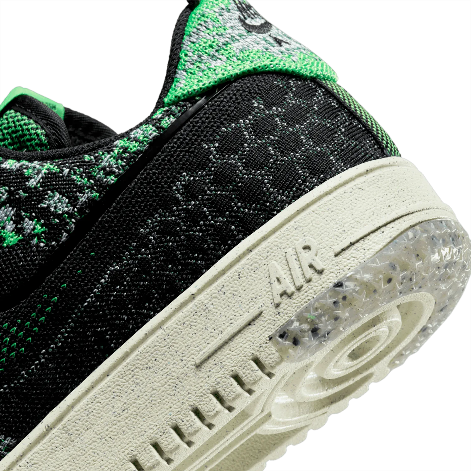 Nike Air Force 1 Crater Flyknit NN Black Scream Green image 6