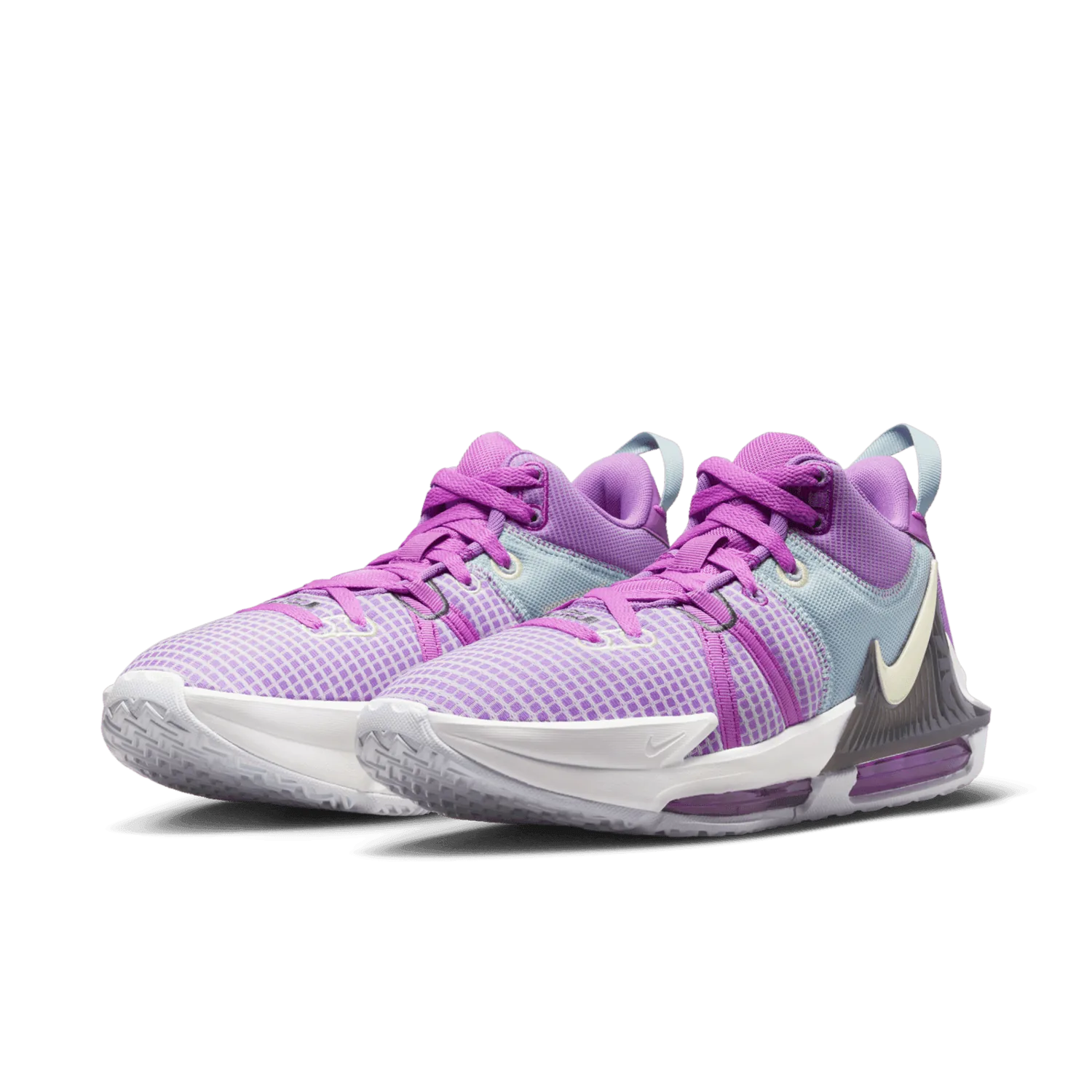 Nike LeBron Witness 7 Fuchsia Dream Sail White Citron Tint image 4