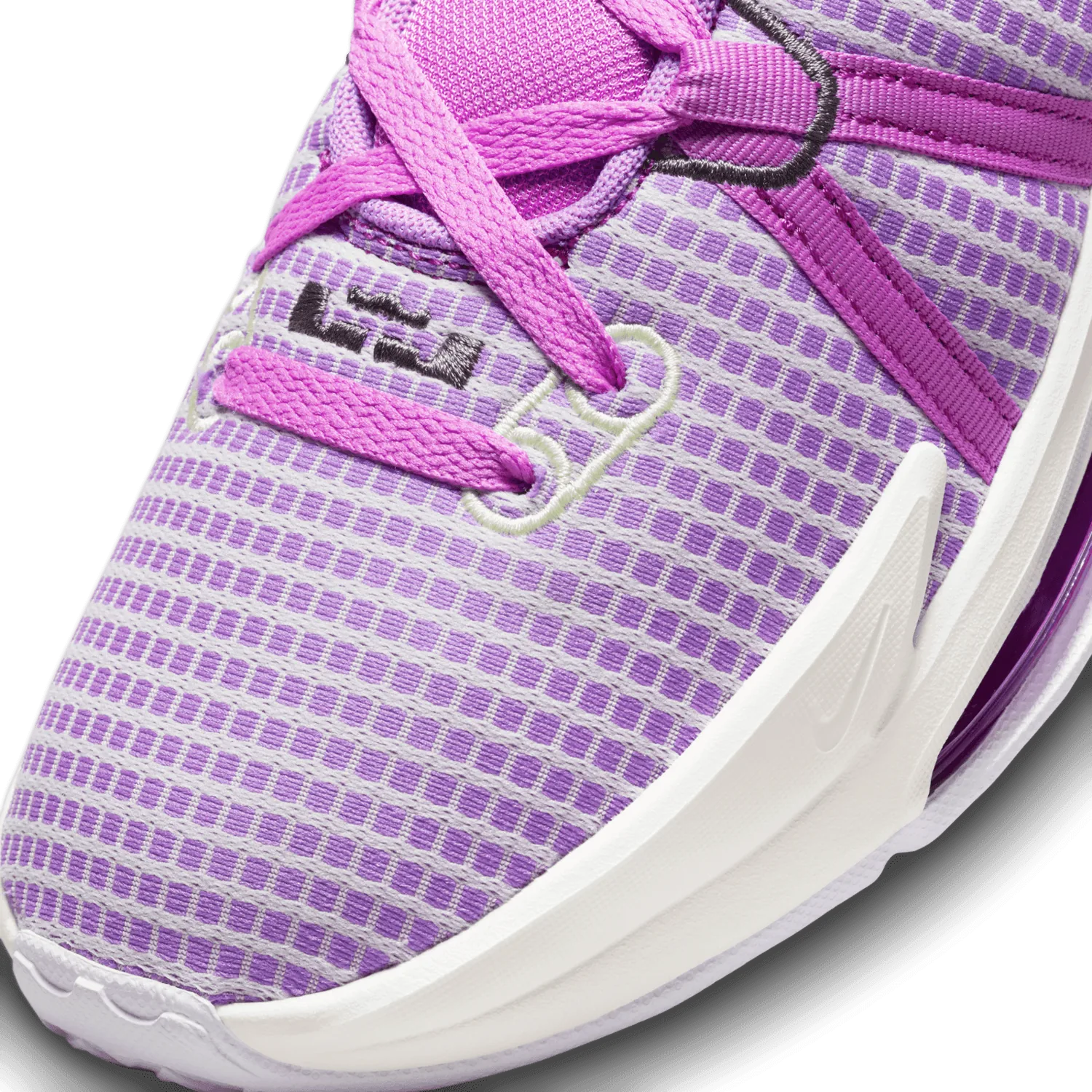 Nike LeBron Witness 7 Fuchsia Dream Sail White Citron Tint image 6