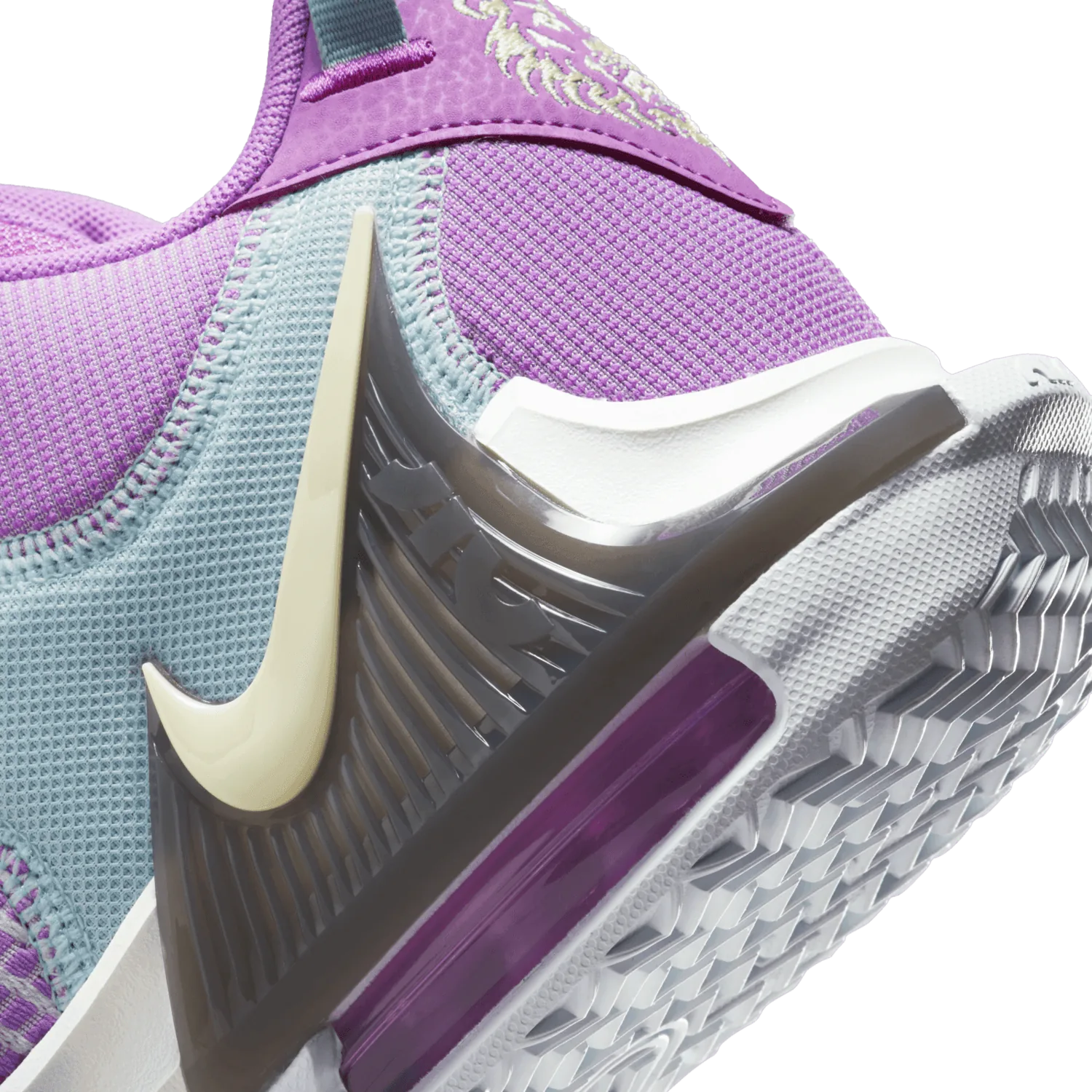 Nike LeBron Witness 7 Fuchsia Dream Sail White Citron Tint image 7